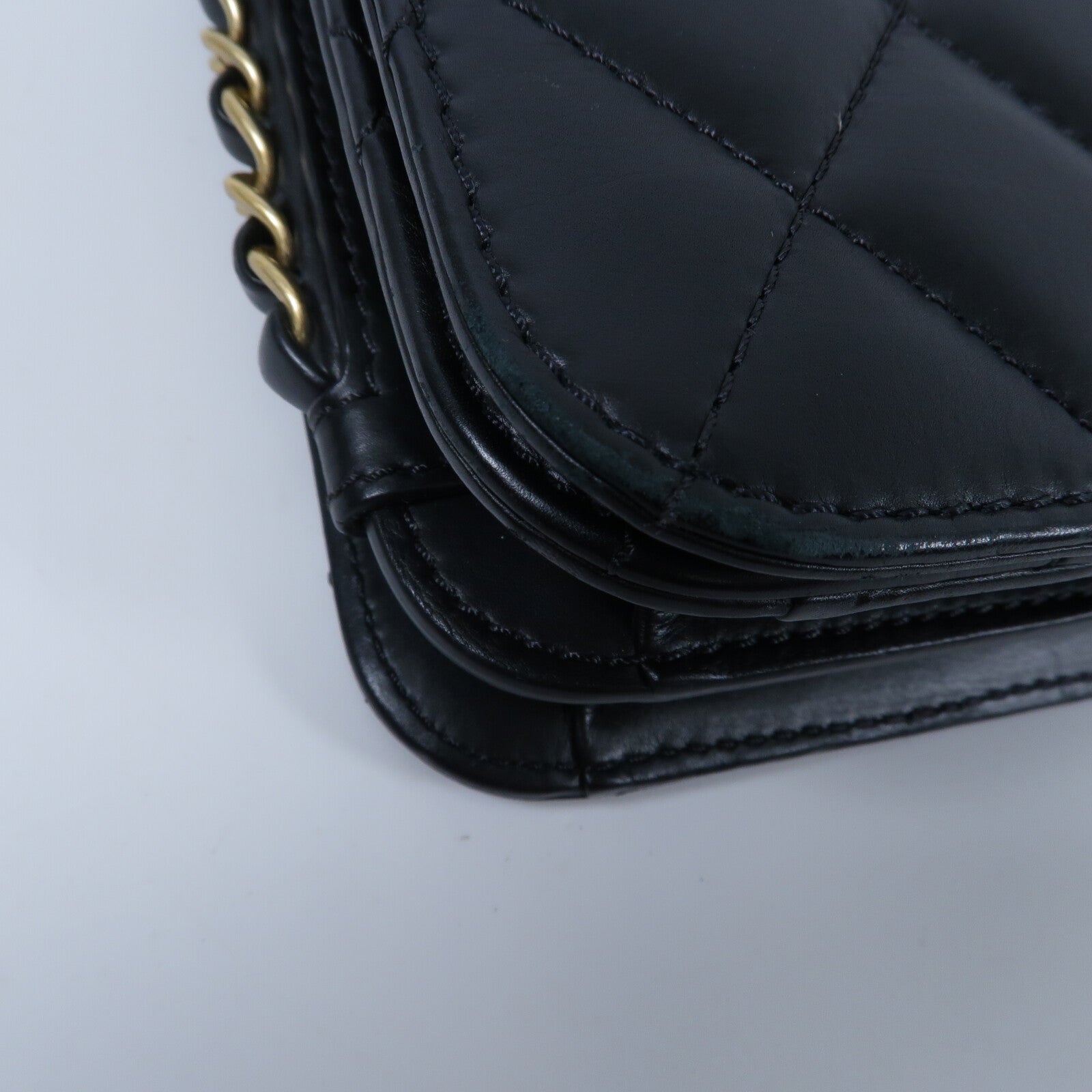 CHANEL 牛皮皮革Chain Shoulder Bag鏈帶肩背袋