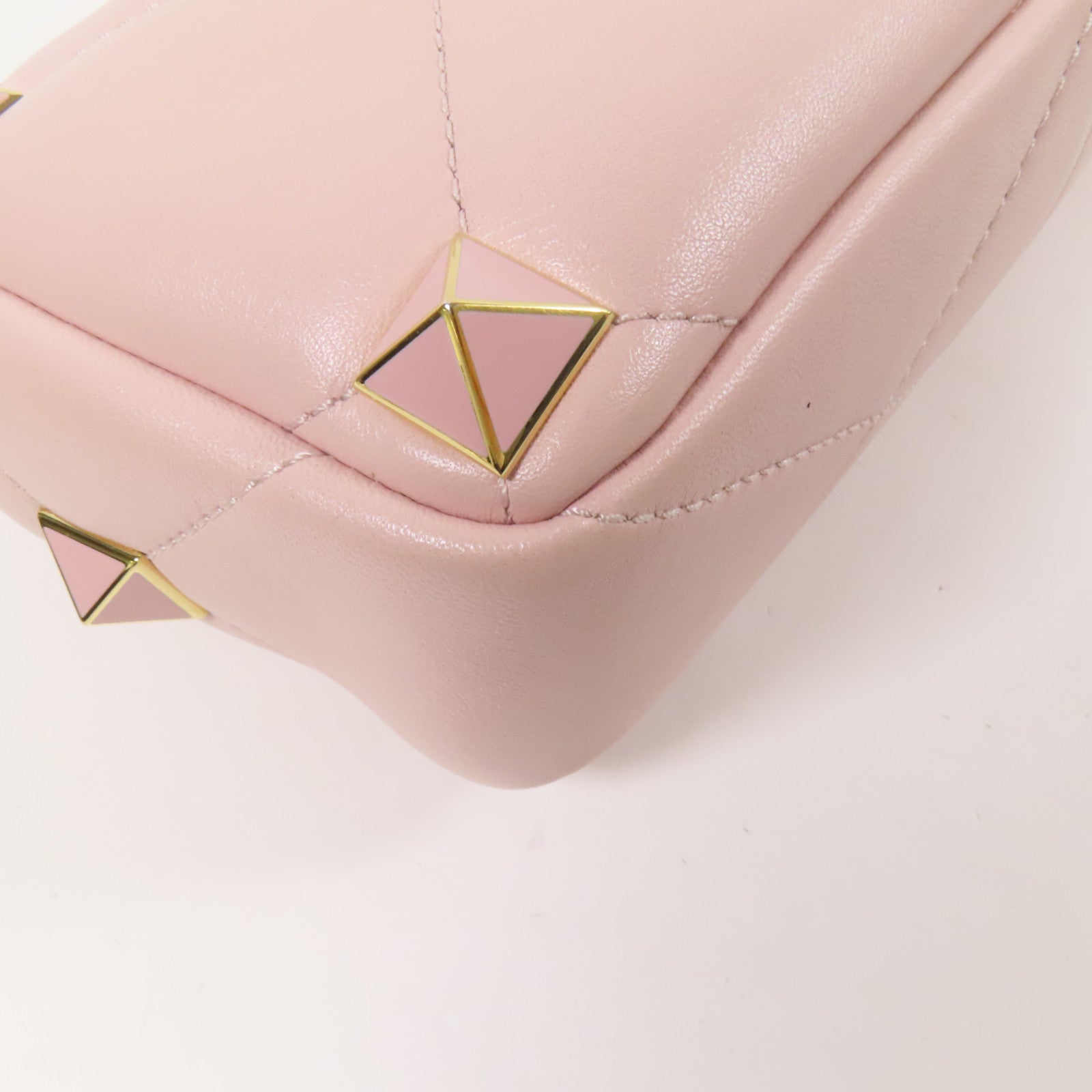 Valentino 【激減優惠】羊皮皮革Rockstud金扣手挽肩背兩用袋