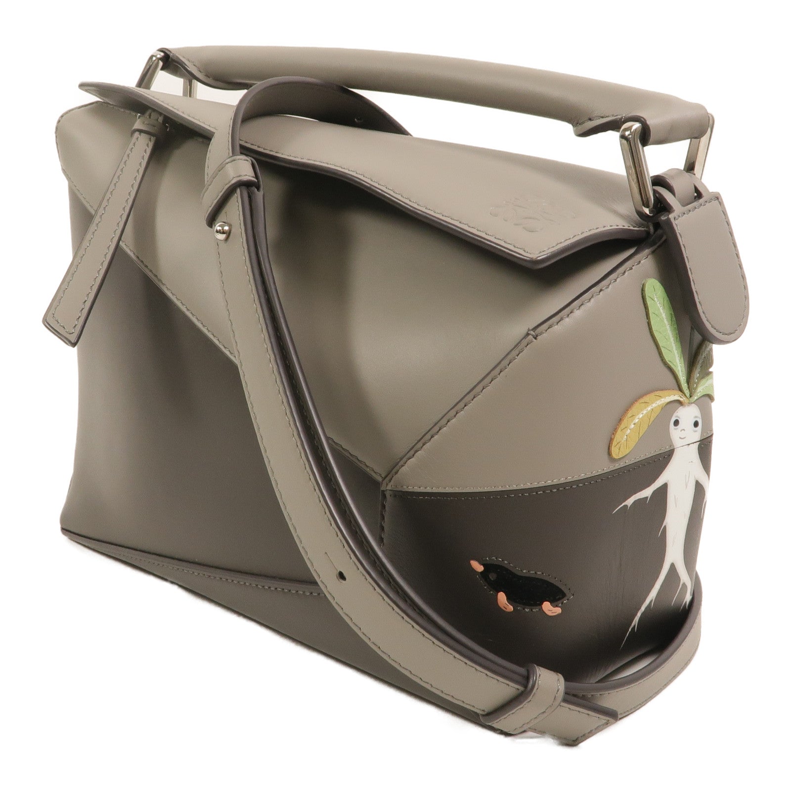 LOEWE 牛皮皮革Suna Fujita Puzzle Small Edge手挽肩背兩用袋