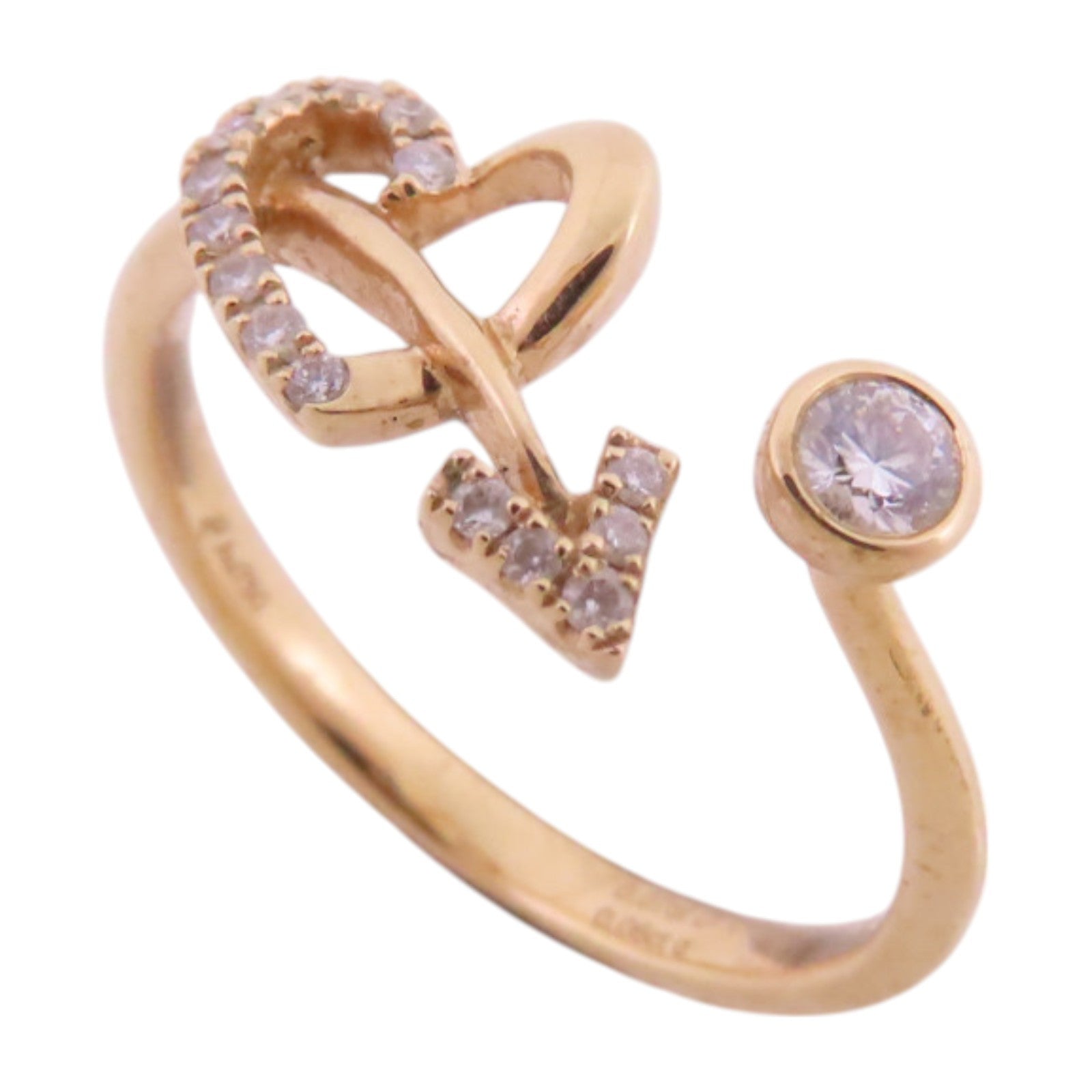 JEWELRY 【激減優惠】18K玫瑰金/鑽石Diamond Ring戒指US#6.5