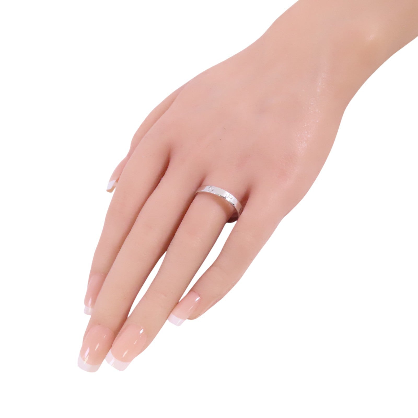 CARTIER 18K白金Love Wedding Band Ring戒指Cartier#64/US#10.75