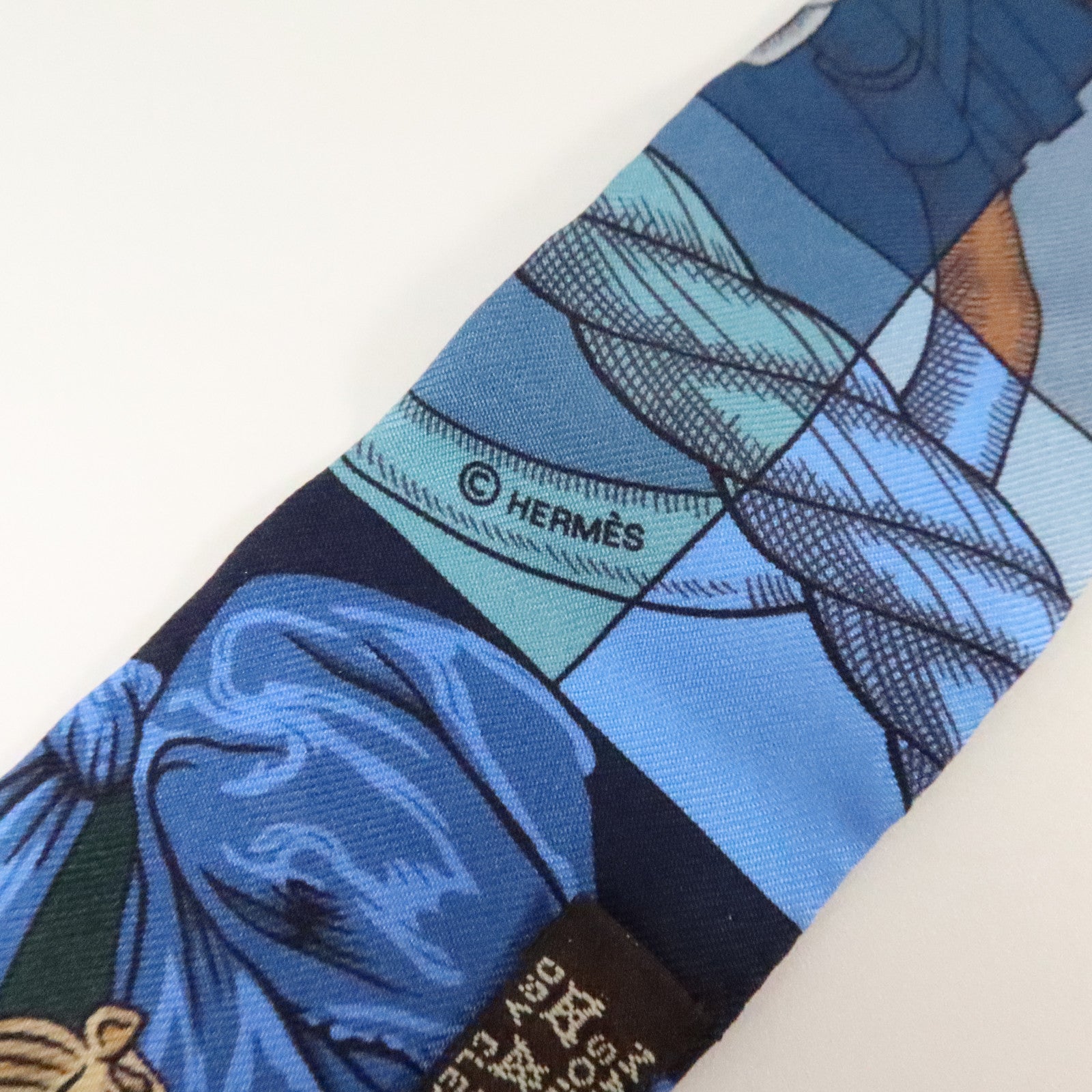 HERMES 絲質Twilly絲巾