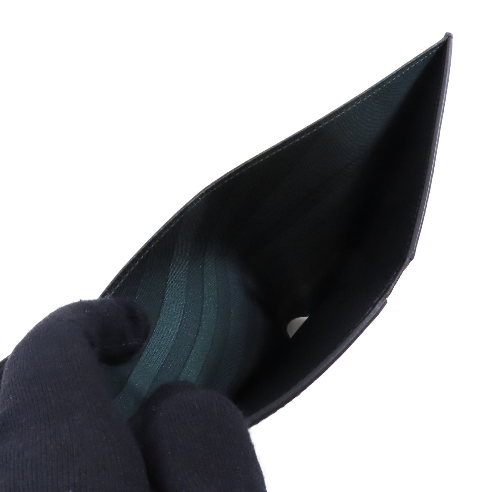 HERMES Epsom皮革Citizen Twill Compact Wallet短錢包Noir/黑色