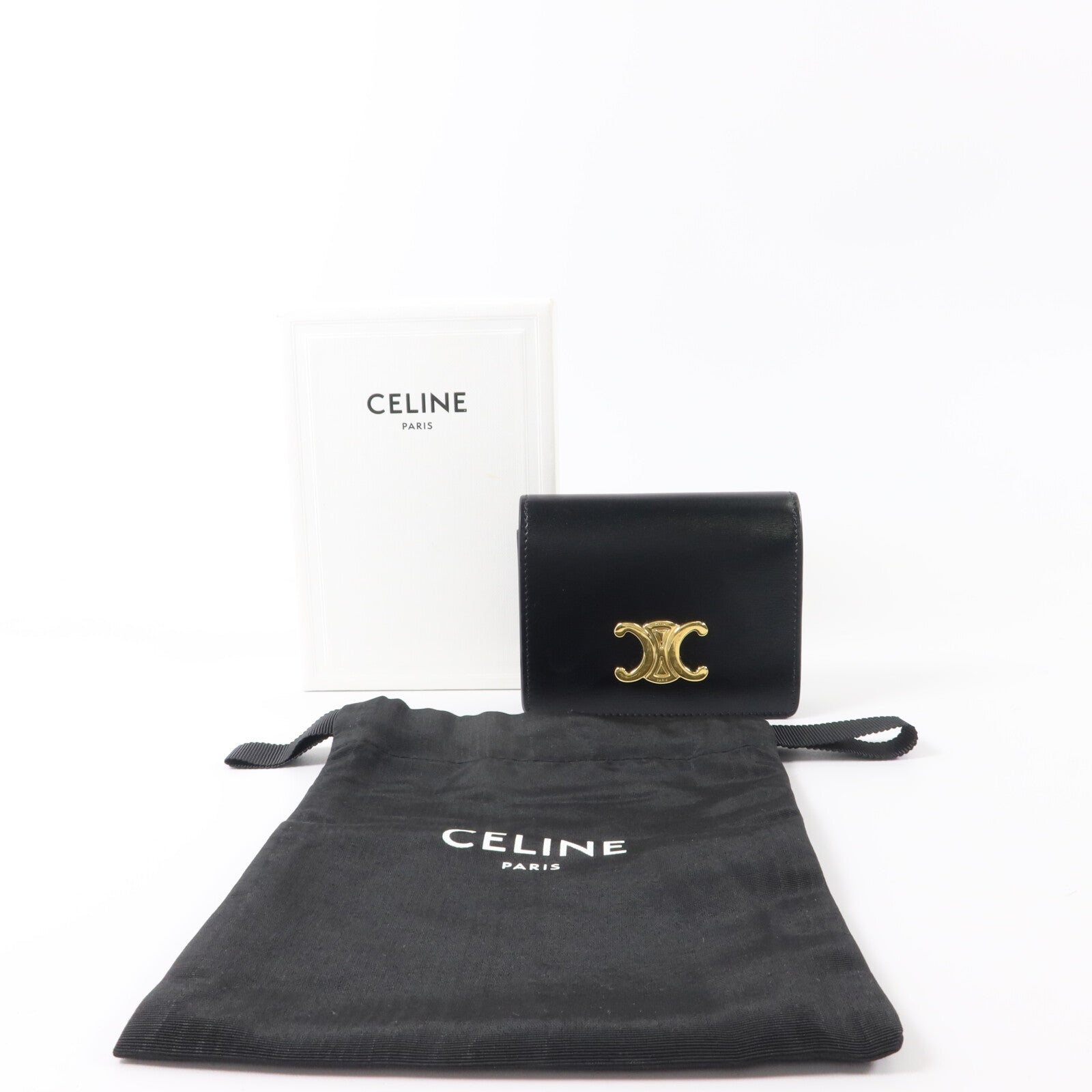 CELINE 牛皮皮革Card Case金扣卡片套