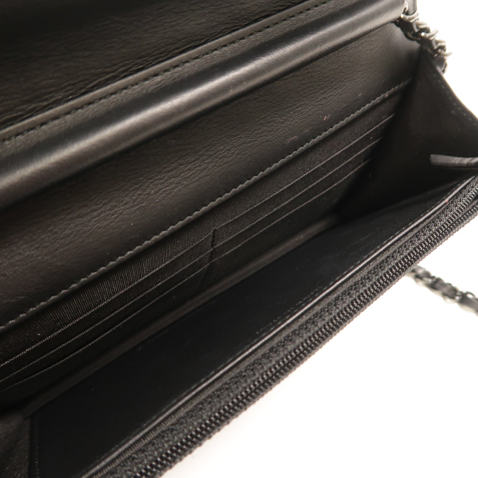 CHANEL 牛皮皮革WOC Wallet On Chain鏈帶肩背袋