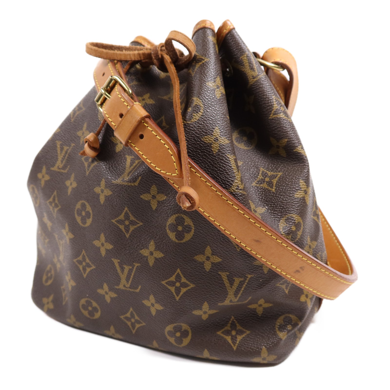 LOUIS VUITTON Monogram Petit Noe金扣肩背袋