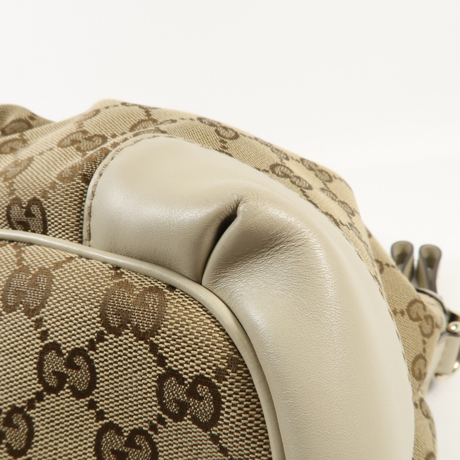 GUCCI 帆布Shoulder Bag金扣手挽肩背兩用袋