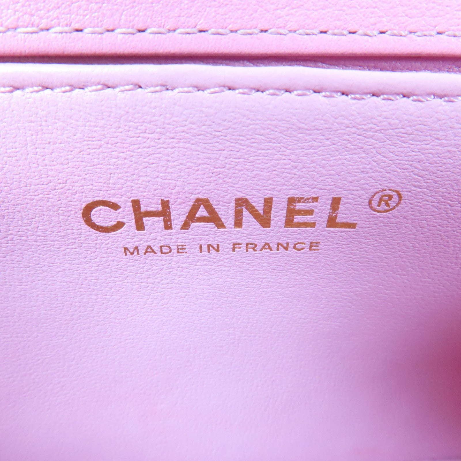 CHANEL 【激減優惠】斜紋羊皮皮革Boy Chanel金扣鏈帶肩背袋粉紅色