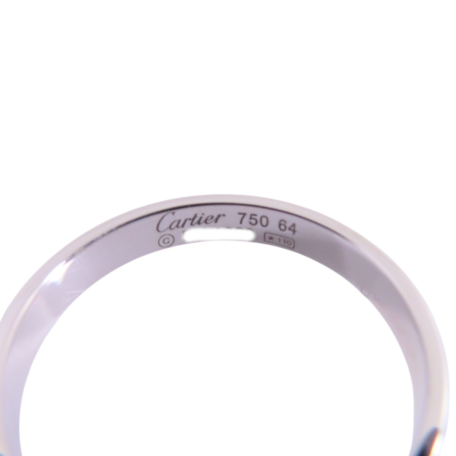 CARTIER 18K白金Love Wedding Band Ring戒指Cartier#64/US#10.75