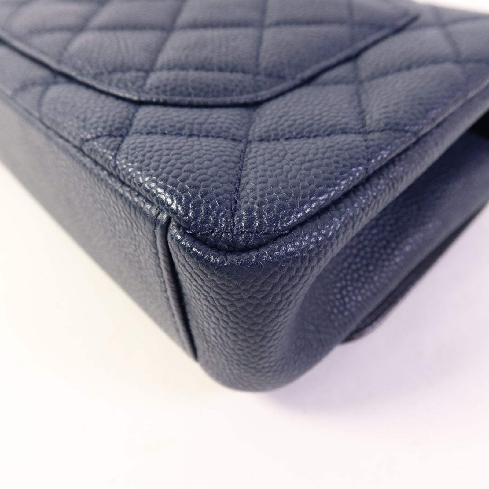 CHANEL 牛皮皮革Chain Shoulder Bag金扣鏈帶肩背袋