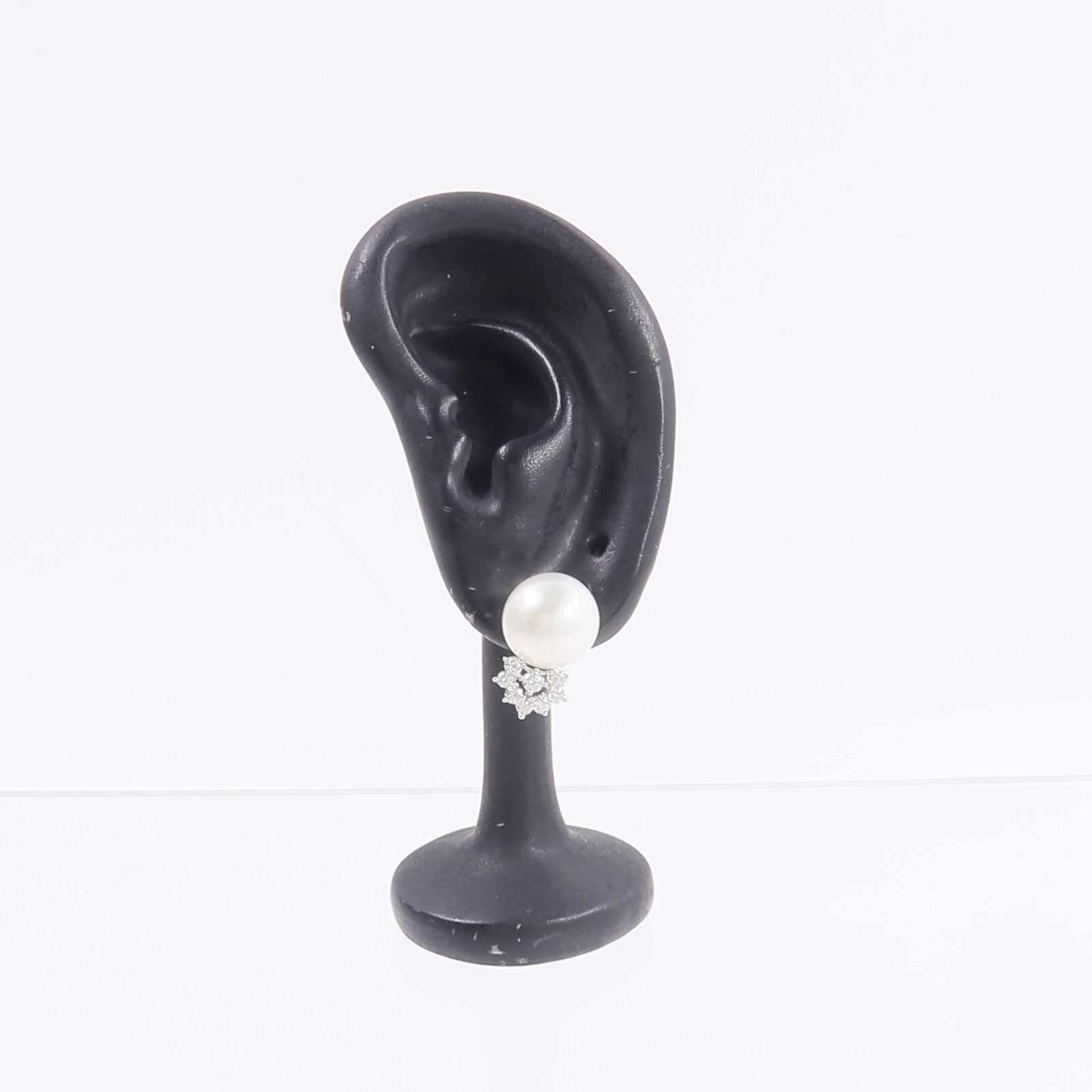 JEWELRY 18K白金Pearl Diamond Earring珍珠/鑽石耳環