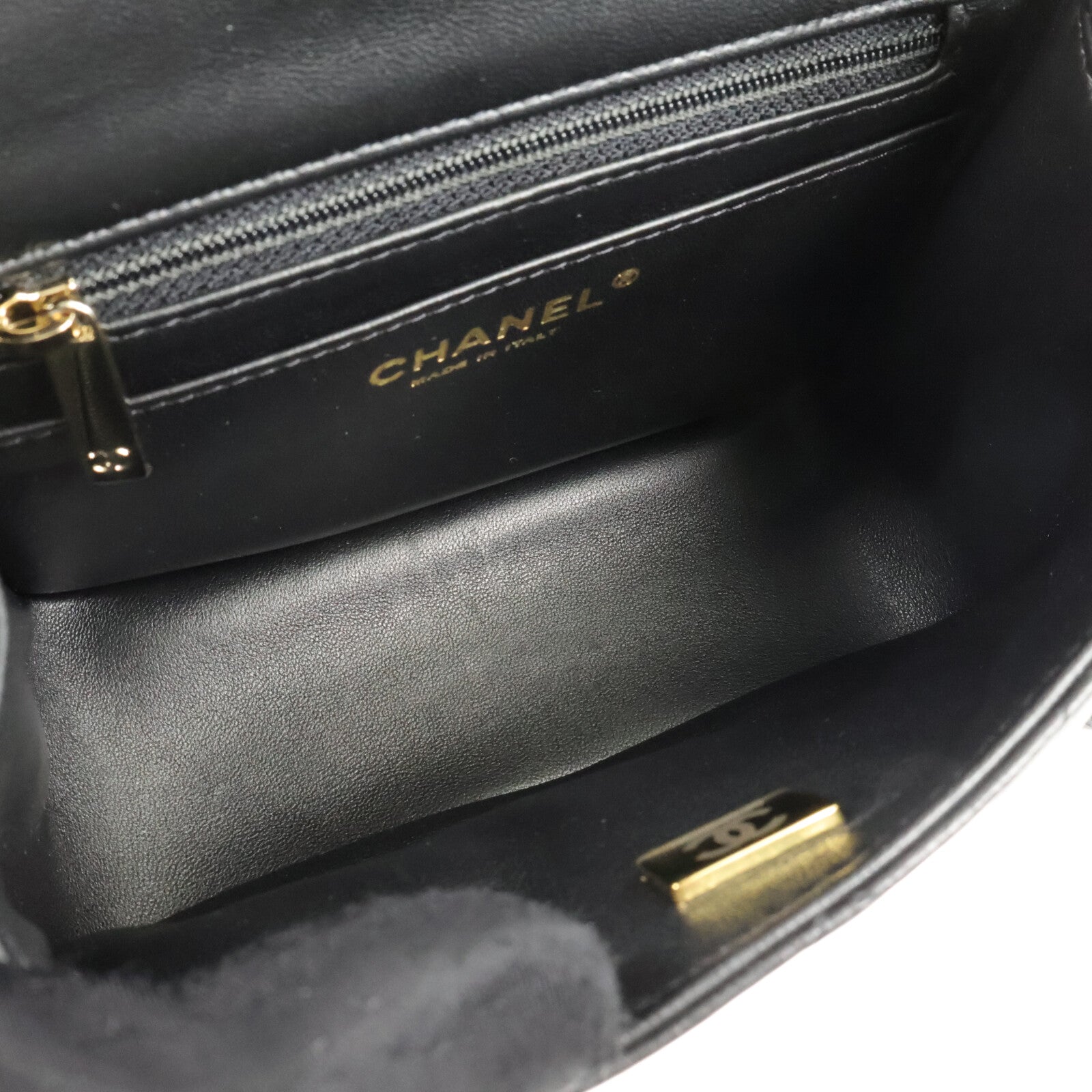 CHANEL 羊皮皮革Mini Classic 17鏈帶肩背袋