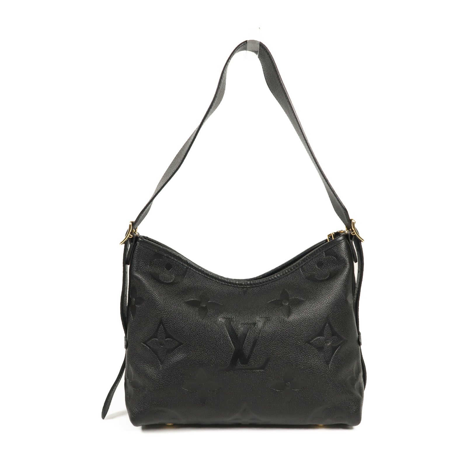 LOUIS VUITTON Monogram Empreinte Carryall PM金扣肩背袋