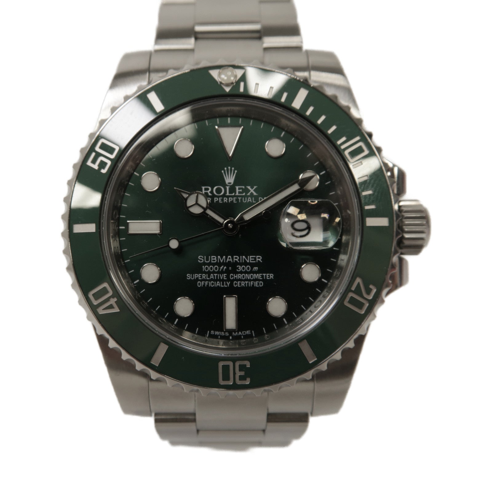 ROLEX Submariner Date 40mm不鏽鋼自動機芯手錶綠色