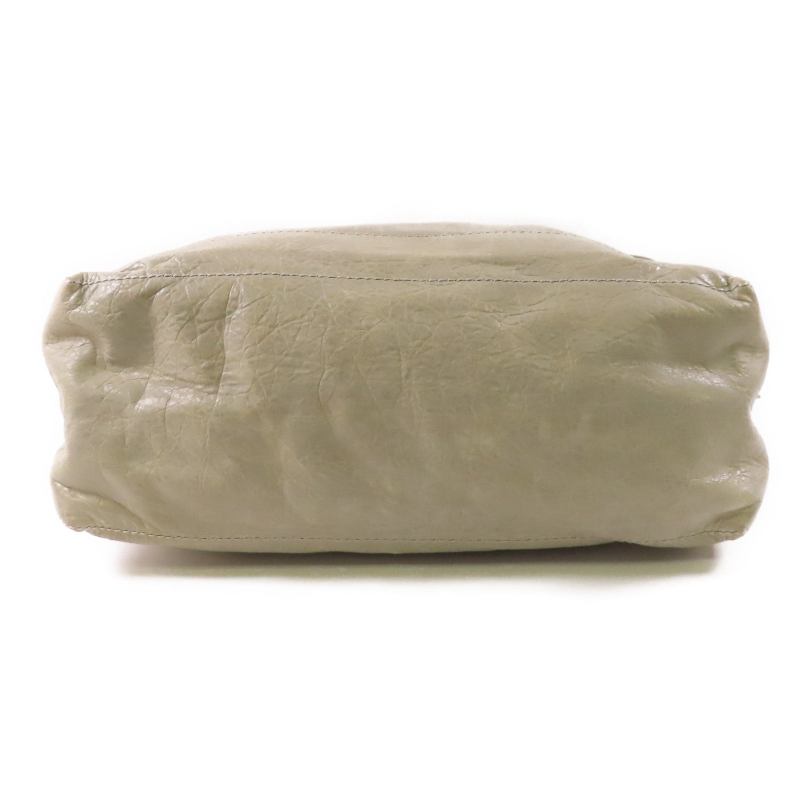 BALENCIAGA SHW Shoulder Bag 272409 Lambskin Leather Grey