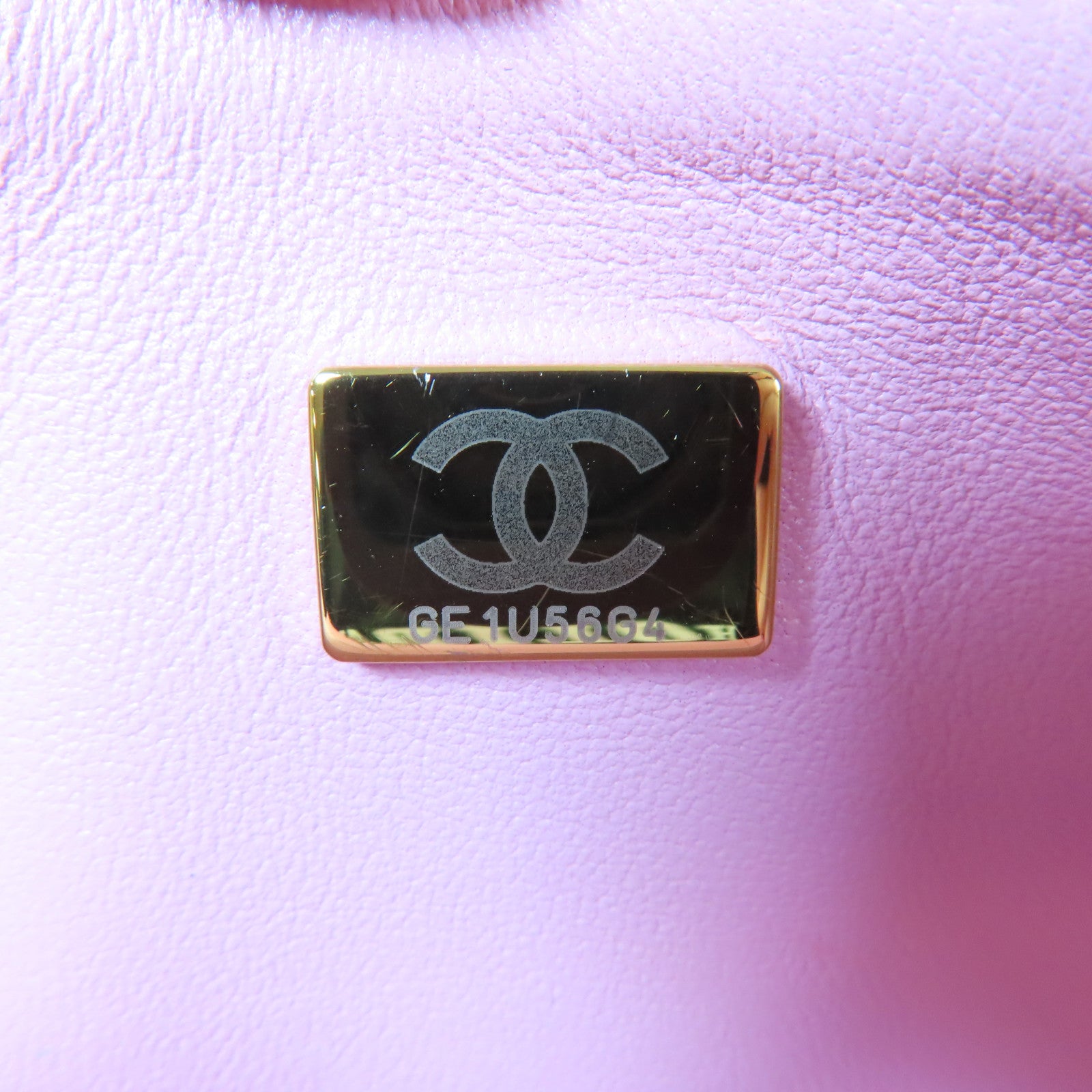 CHANEL 【激減優惠】斜紋羊皮皮革Boy Chanel金扣鏈帶肩背袋粉紅色