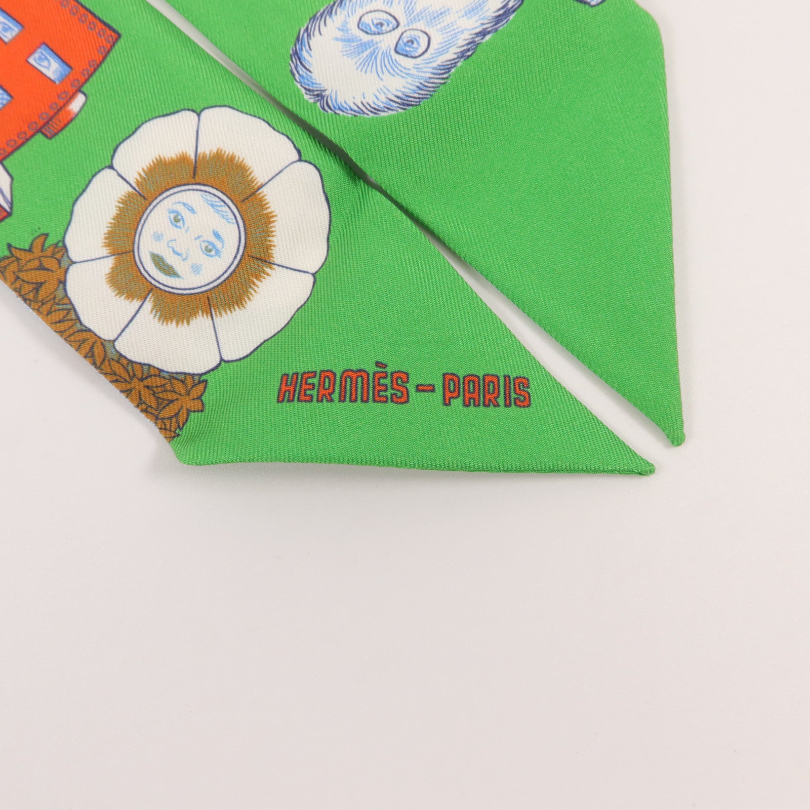 HERMES 絲質Twilly絲巾