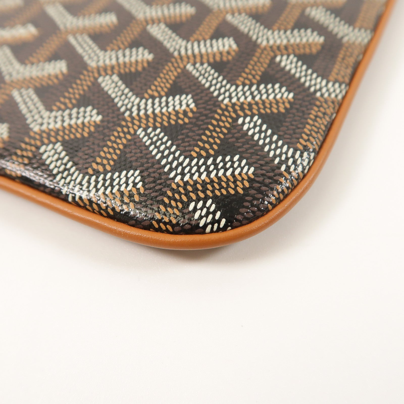 GOYARD 塗層帆布Senat MGM銀扣手拿包