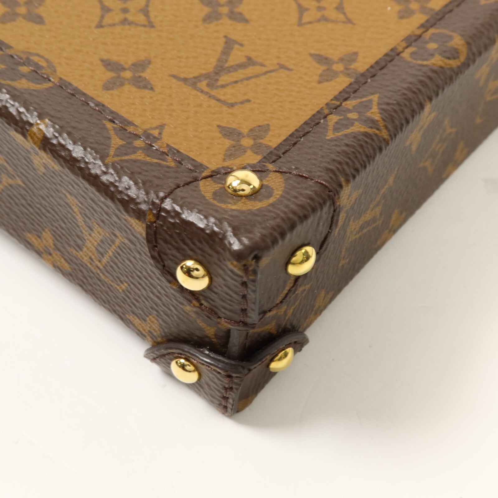 LOUIS VUITTON Monogram Pochette Trunk Vertical鏈帶肩背袋