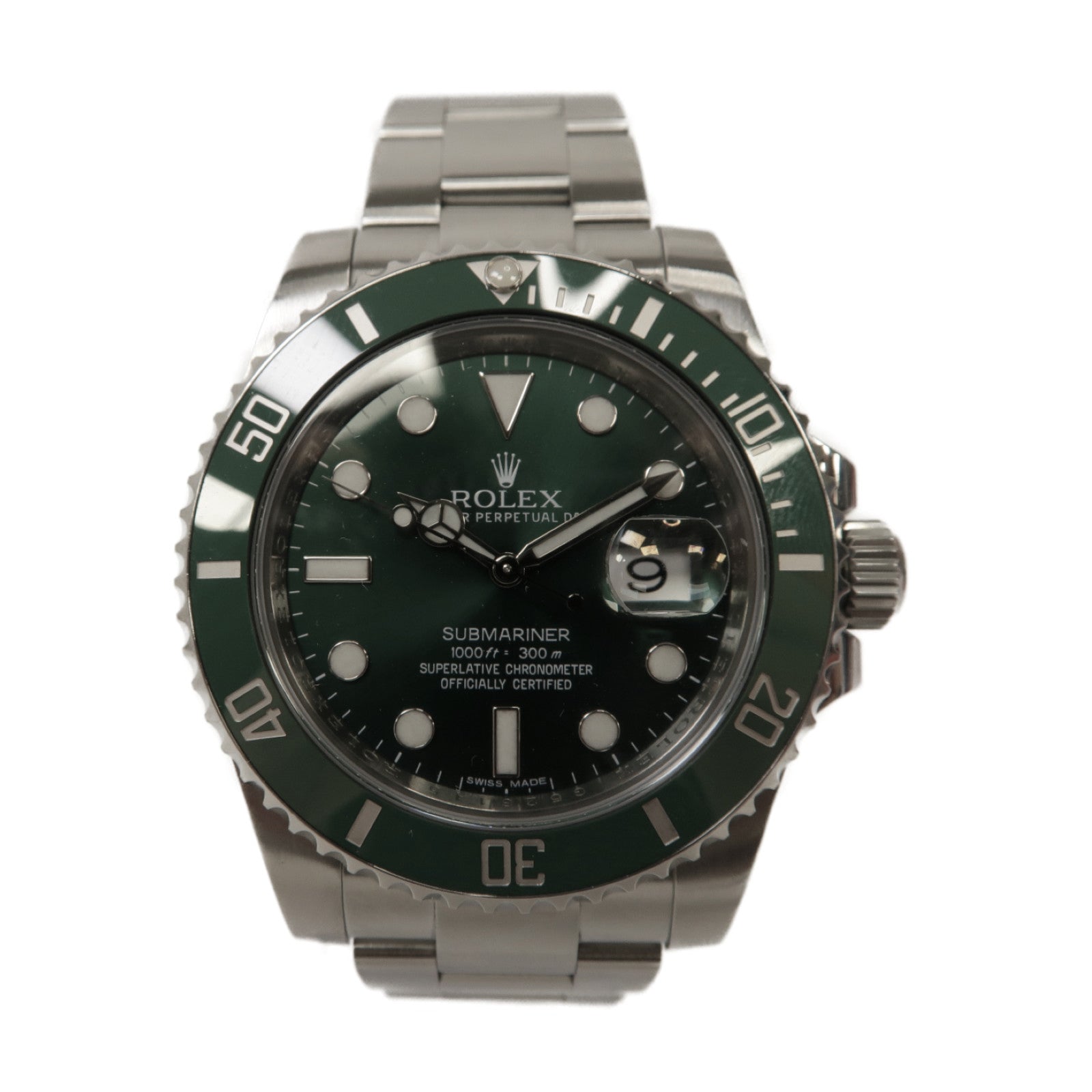 ROLEX Submariner Date 40mm不鏽鋼自動機芯手錶綠色