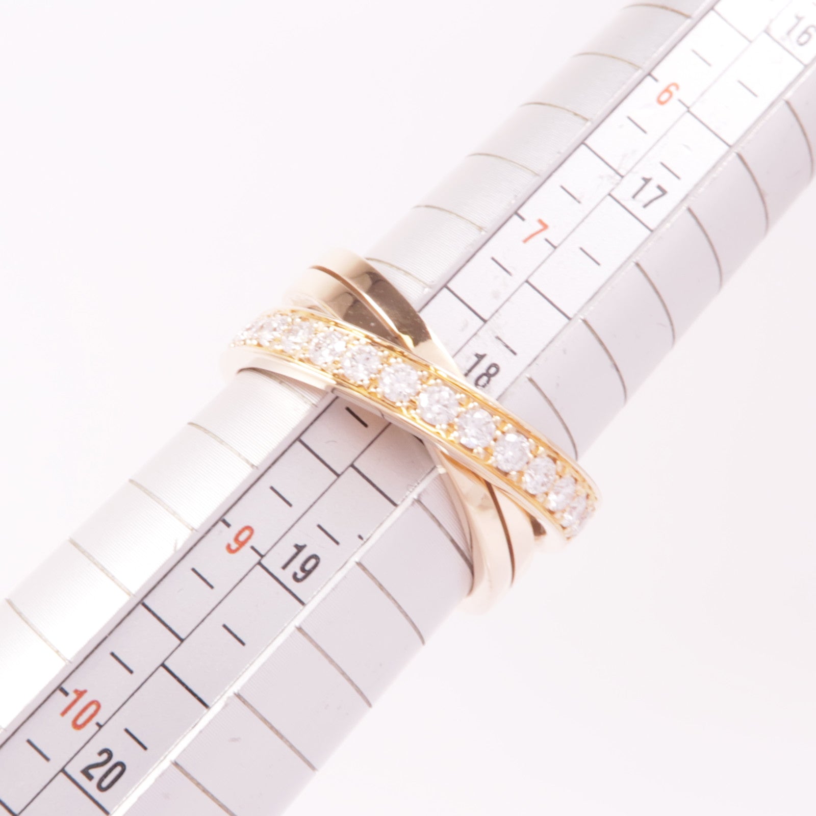 CARTIER 18K玫瑰金Etincelle de Cartier Ring鑽石戒指Cartier#57/US#8