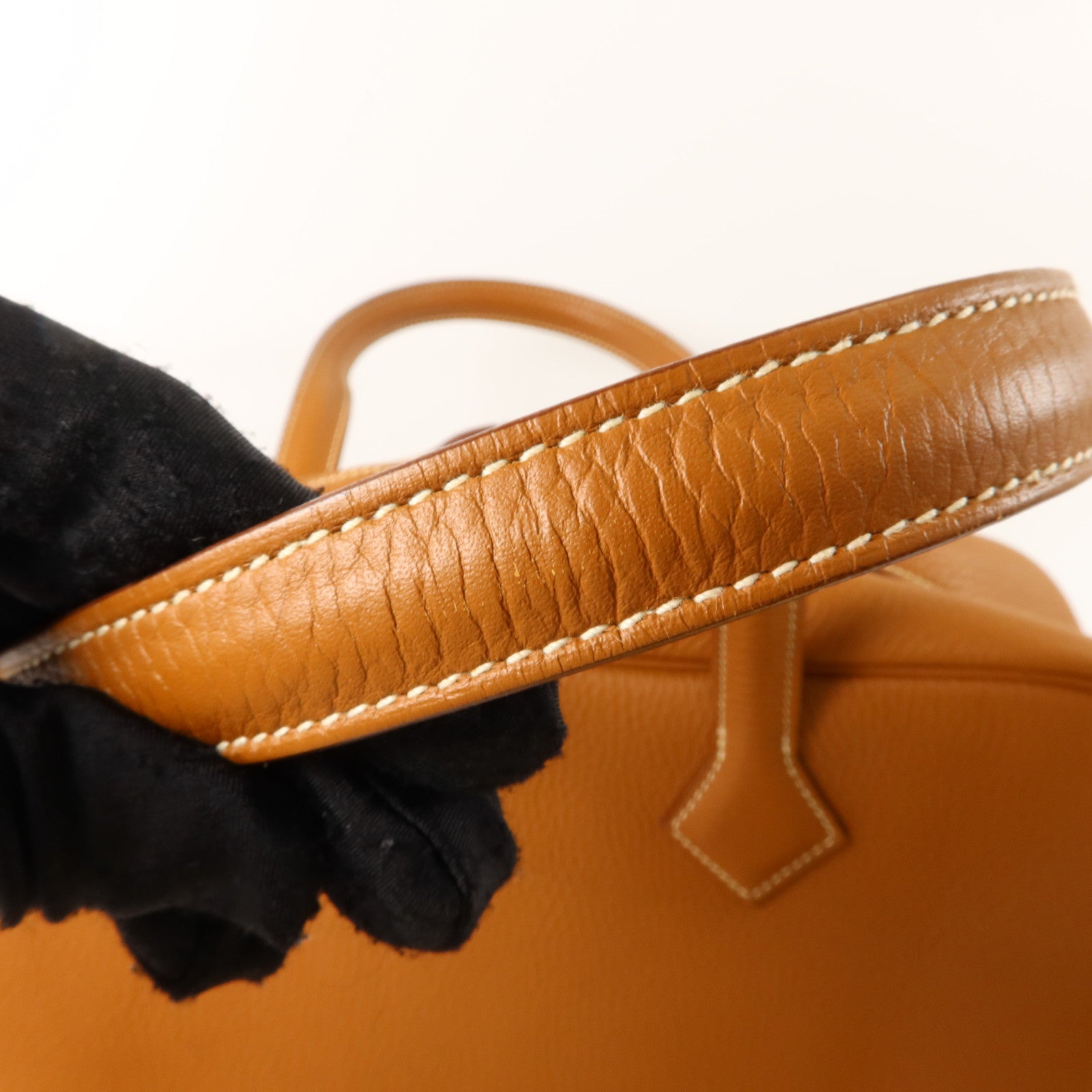 HERMES Clemence皮革Victoria 35肩背袋Gold