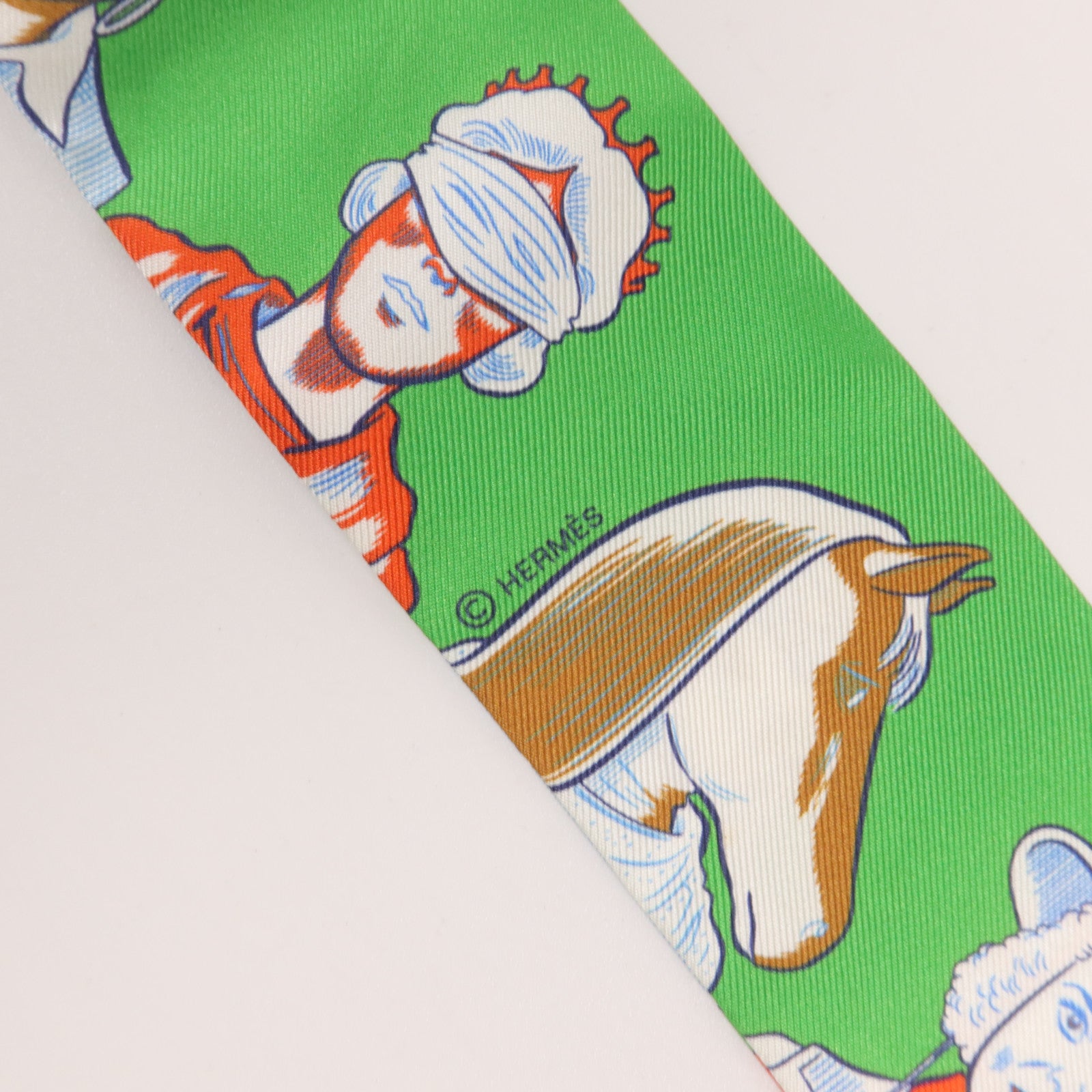 HERMES 絲質Twilly絲巾
