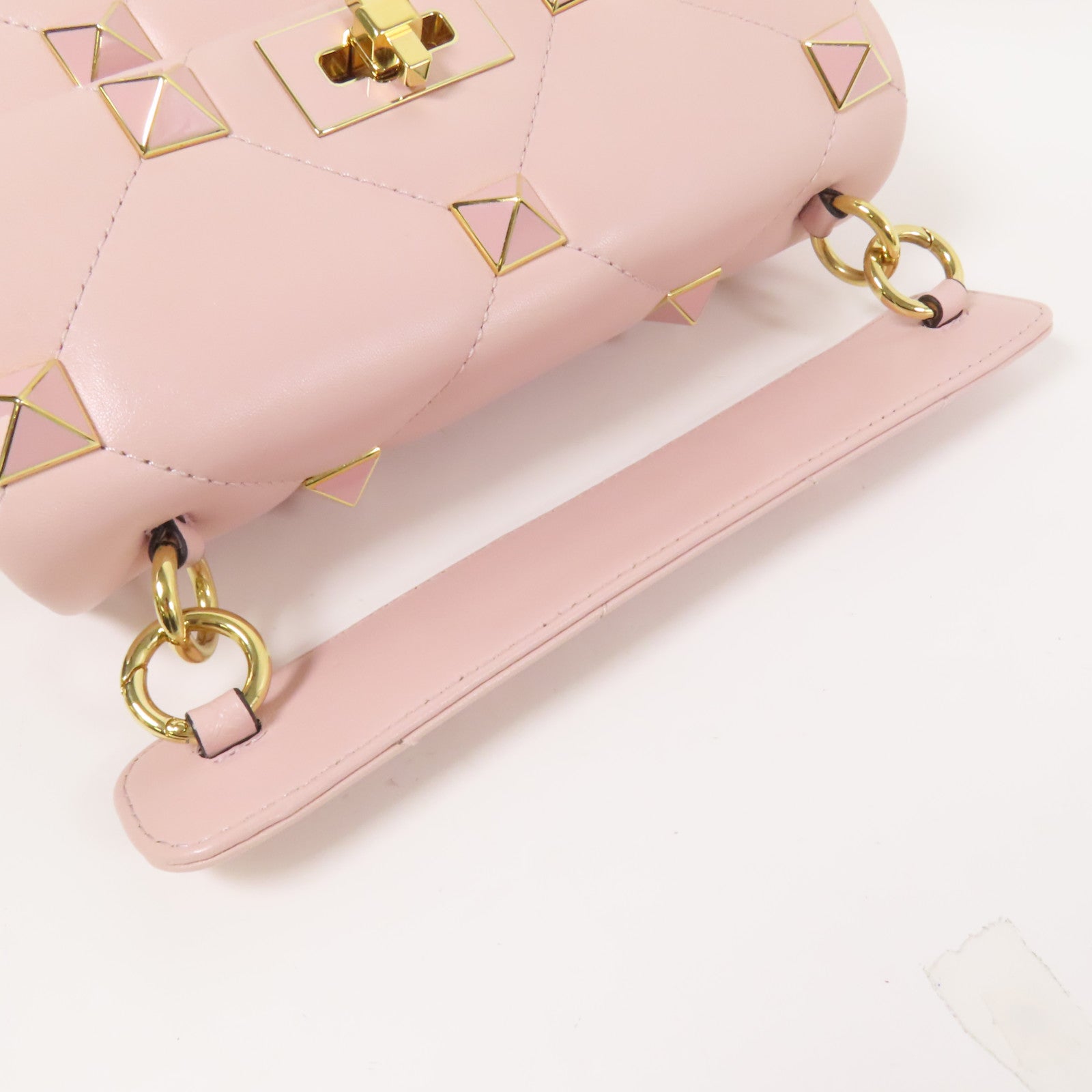 Valentino 【激減優惠】羊皮皮革Rockstud金扣手挽肩背兩用袋