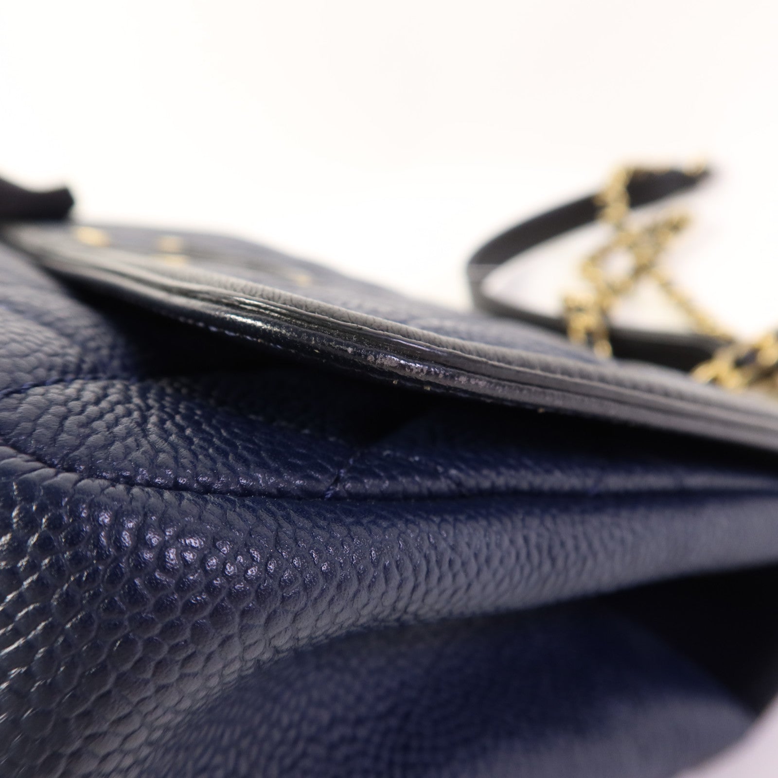 CHANEL 牛皮皮革Chain Shoulder Bag金扣鏈帶肩背袋