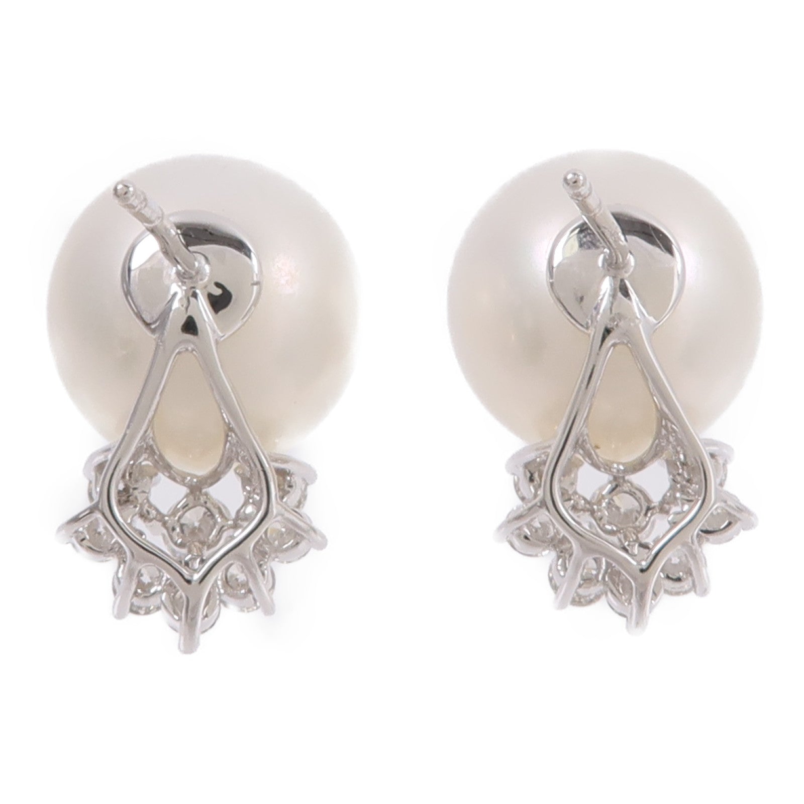 JEWELRY 18K白金Pearl Diamond Earring珍珠/鑽石耳環