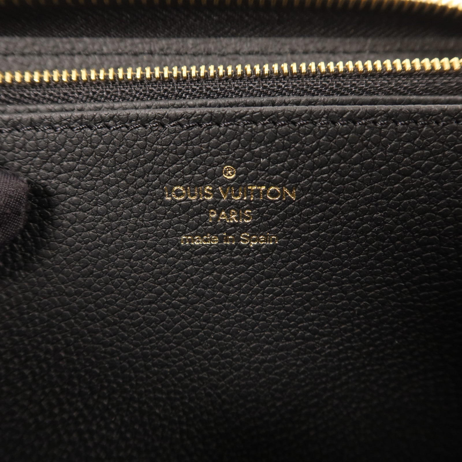 LOUIS VUITTON Monogram Empreinte Zipper Long Wallet金扣長錢包