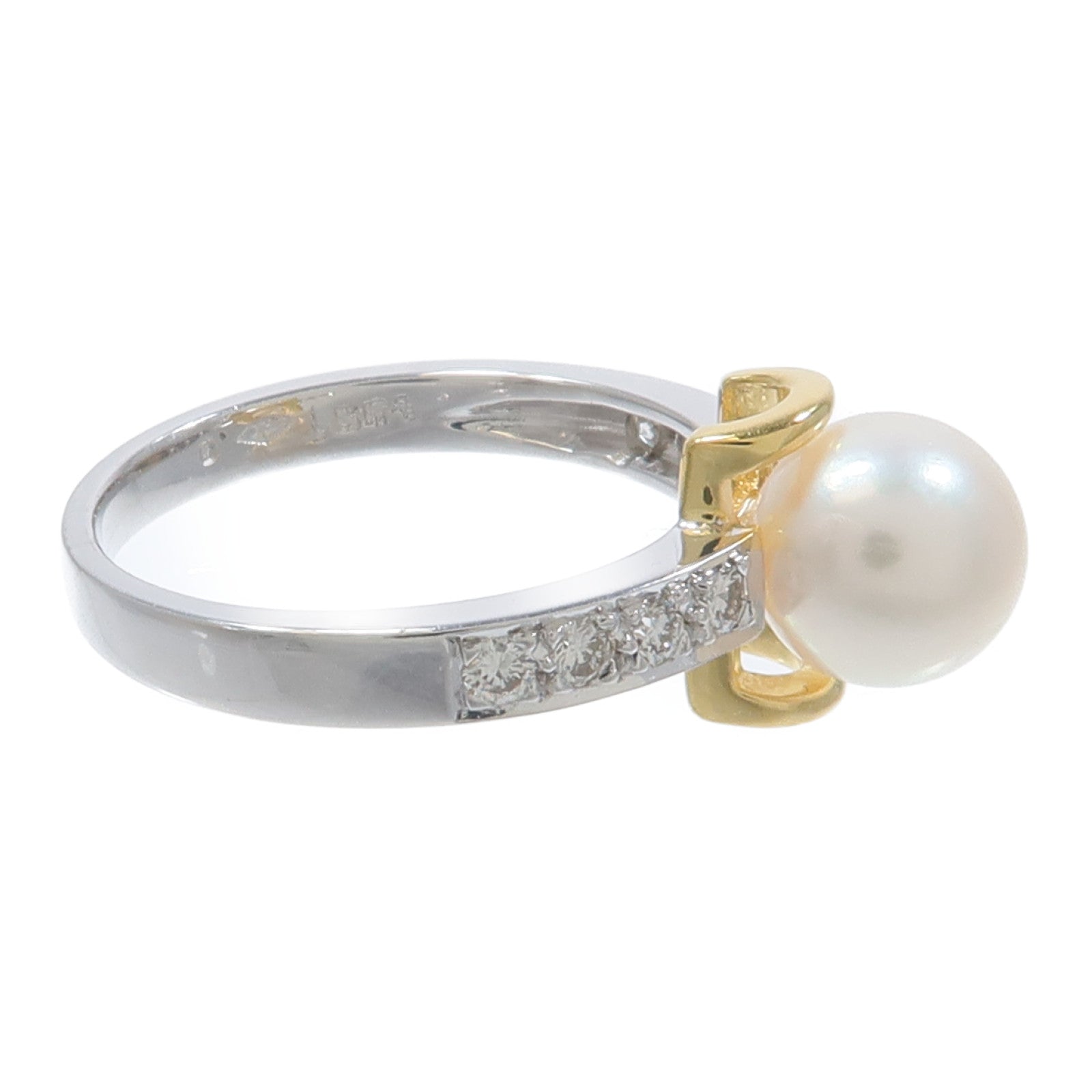 JEWELRY 18K白金Pearl Ring珍珠戒指