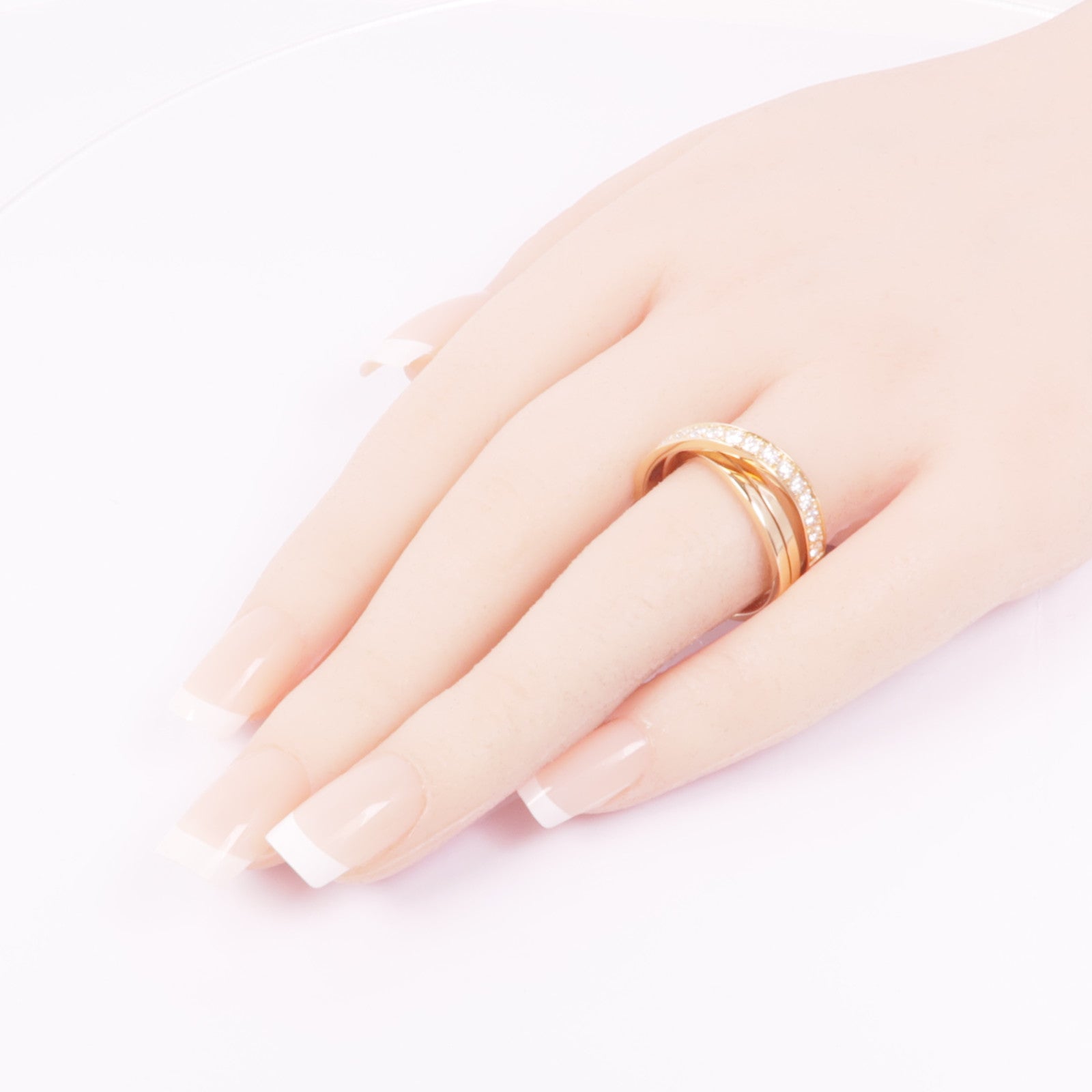 CARTIER 18K玫瑰金Etincelle de Cartier Ring鑽石戒指Cartier#57/US#8