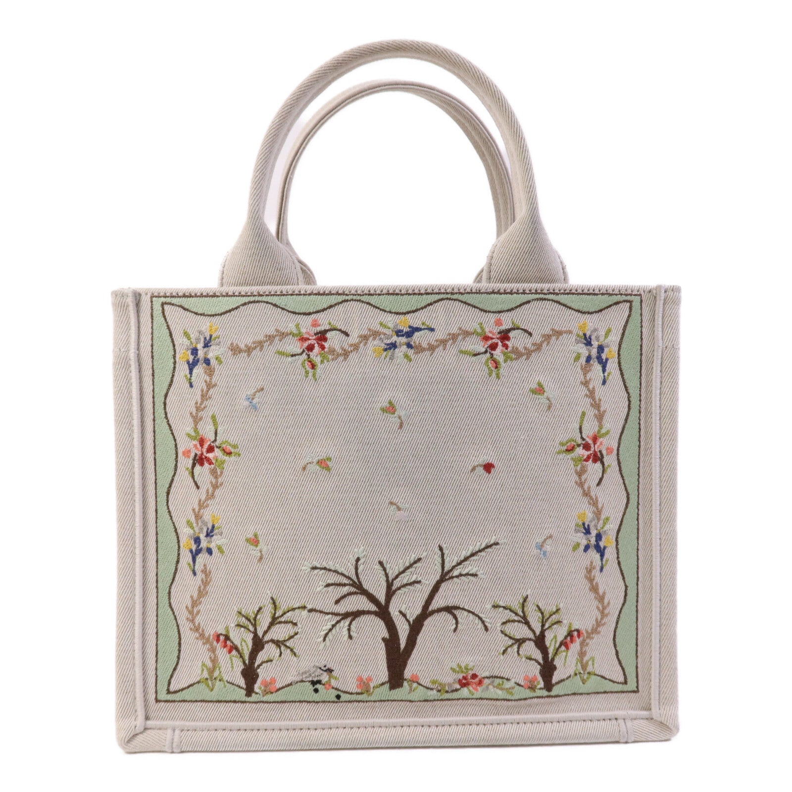 Dior 帆布Book Tote Small銀扣手挽肩背兩用袋
