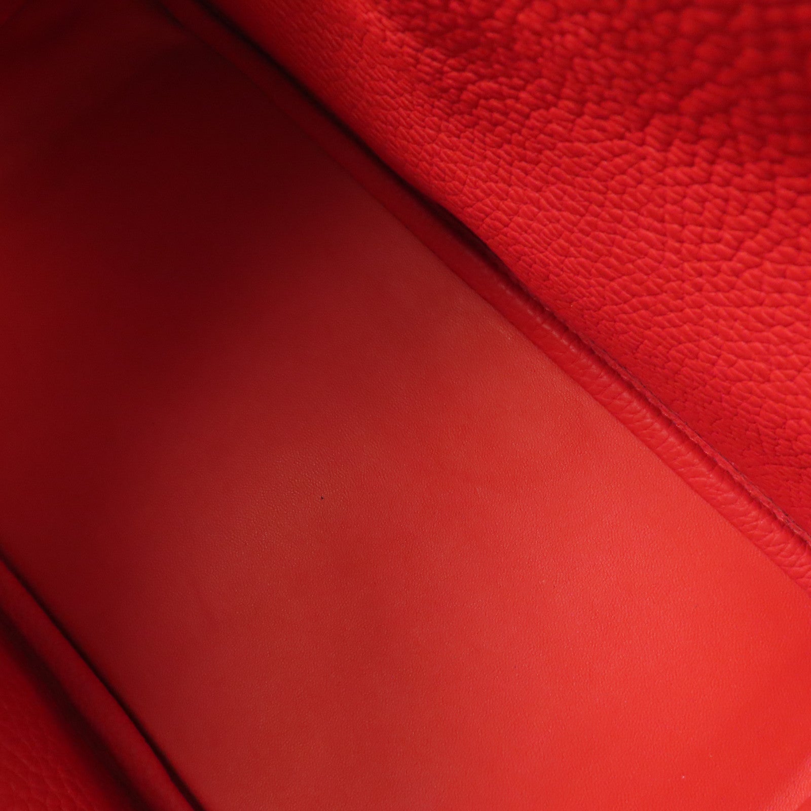 HERMES Clemence皮革Lindy 30銀扣手挽肩背兩用袋Rouge de Coeur