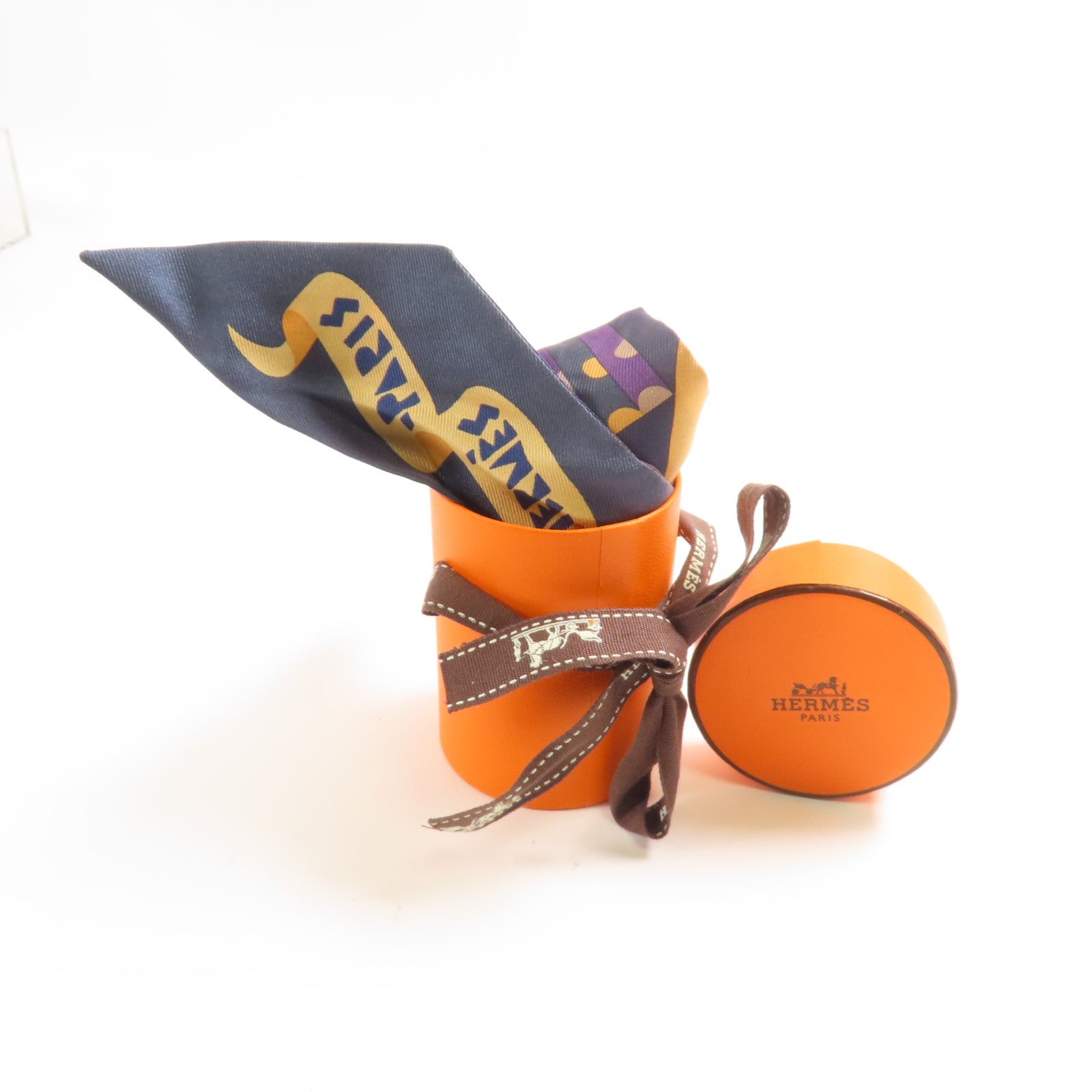 HERMES 絲質Twilly絲巾