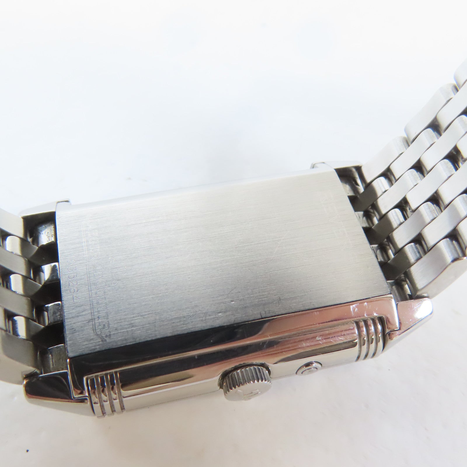 JAEGER-LECOULTRE Reverso不鏽鋼手錶自動機芯黑色/銀色#14.5cm