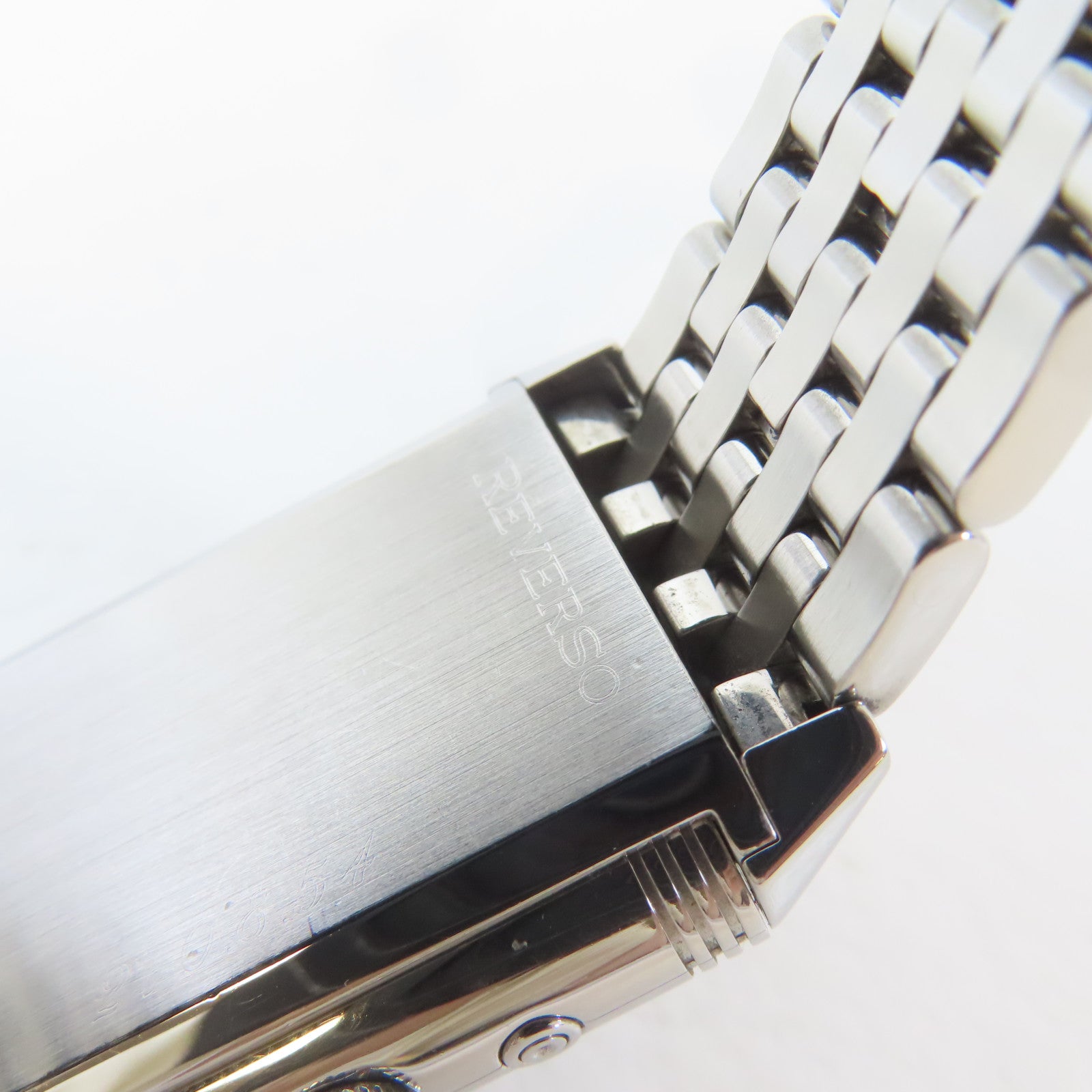 JAEGER-LECOULTRE Reverso不鏽鋼手錶自動機芯黑色/銀色#14.5cm
