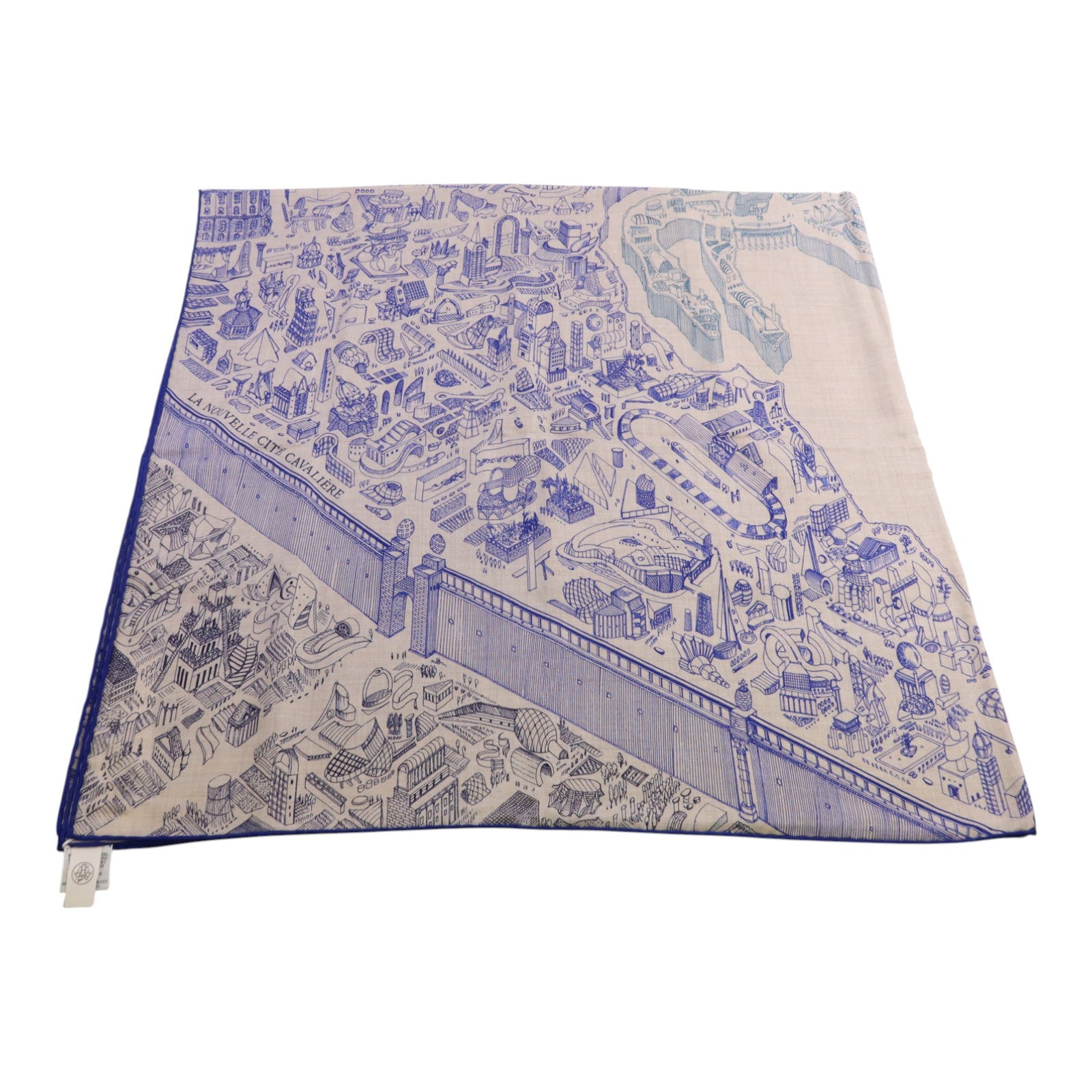 HERMES 羊絨/絲質Mors A Jouets Bandana Shawl 140x140絲巾