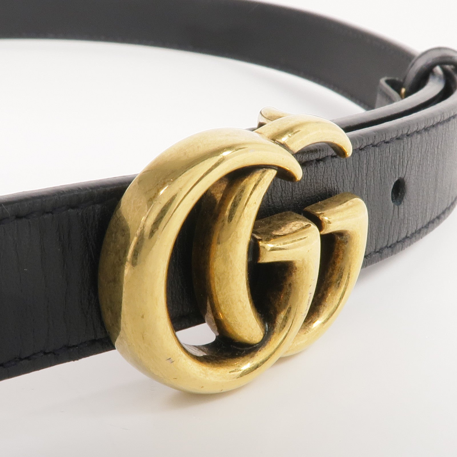 GUCCI 牛皮皮革GG Marmont Belt 75cm金扣皮帶