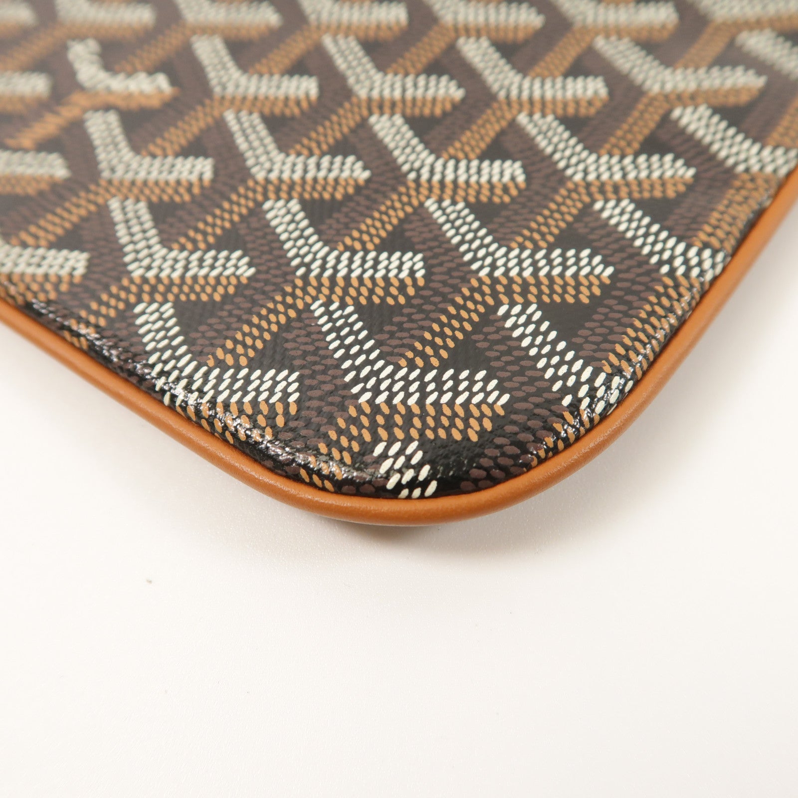 GOYARD 塗層帆布Senat MGM銀扣手拿包