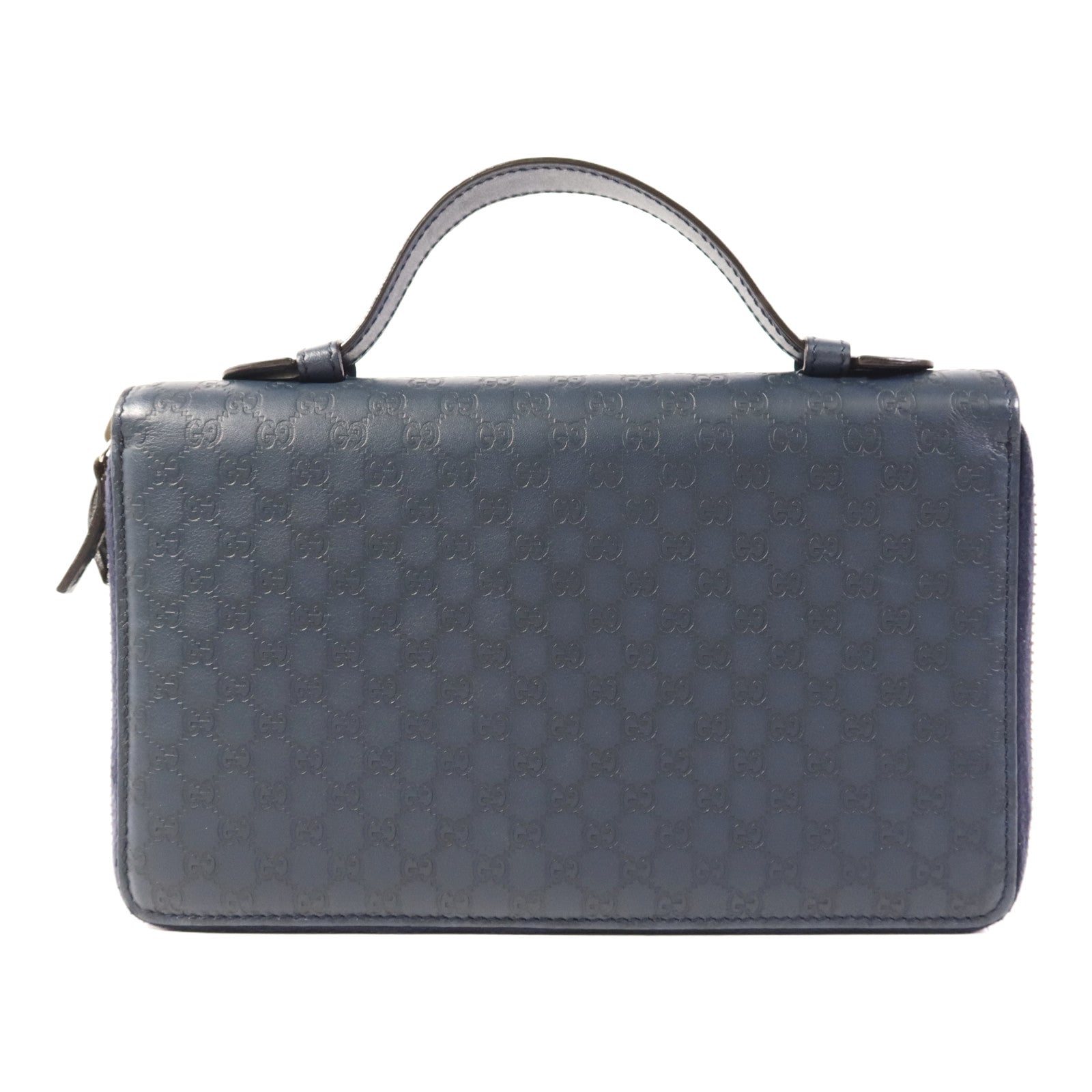 GUCCI 牛皮皮革Guccissima Travel Document Wallet銀扣長錢包