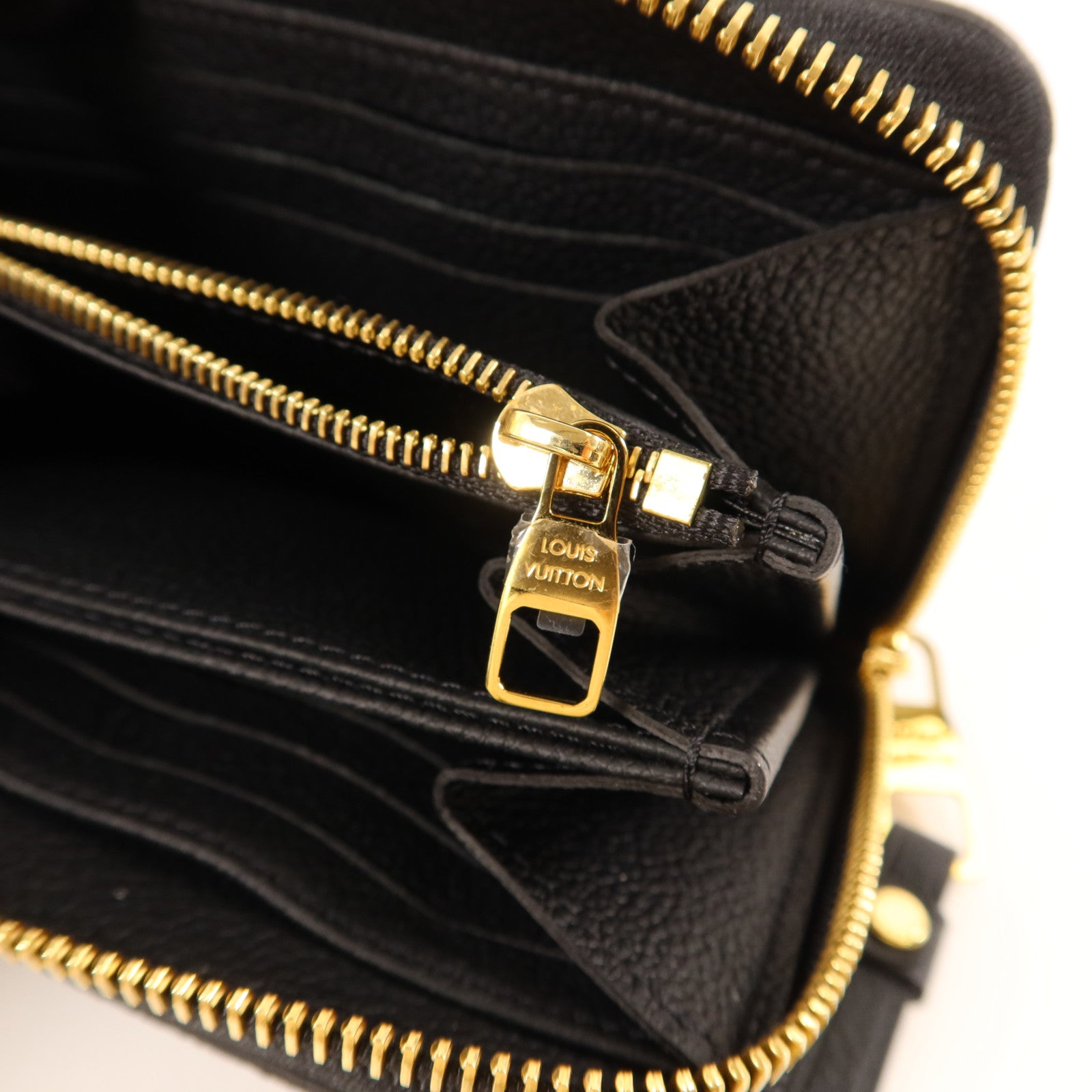 LOUIS VUITTON Monogram Empreinte Zipper Long Wallet金扣長錢包