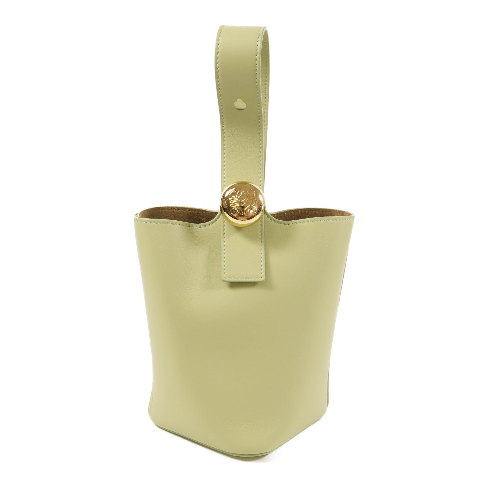 LOEWE 【激減優惠】牛皮皮革Pebble Bucket Mini金扣手挽肩背兩用袋