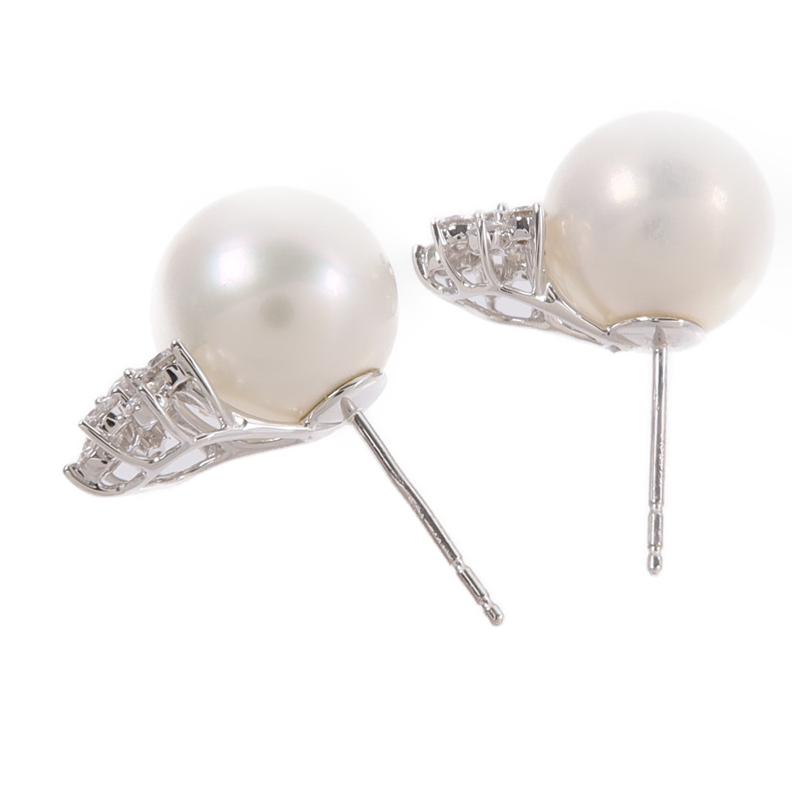 JEWELRY 18K白金Pearl Diamond Earring珍珠/鑽石耳環
