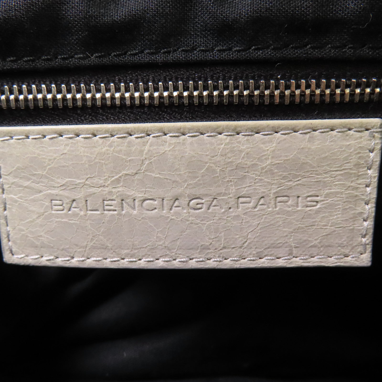 BALENCIAGA SHW Shoulder Bag 272409 Lambskin Leather Grey
