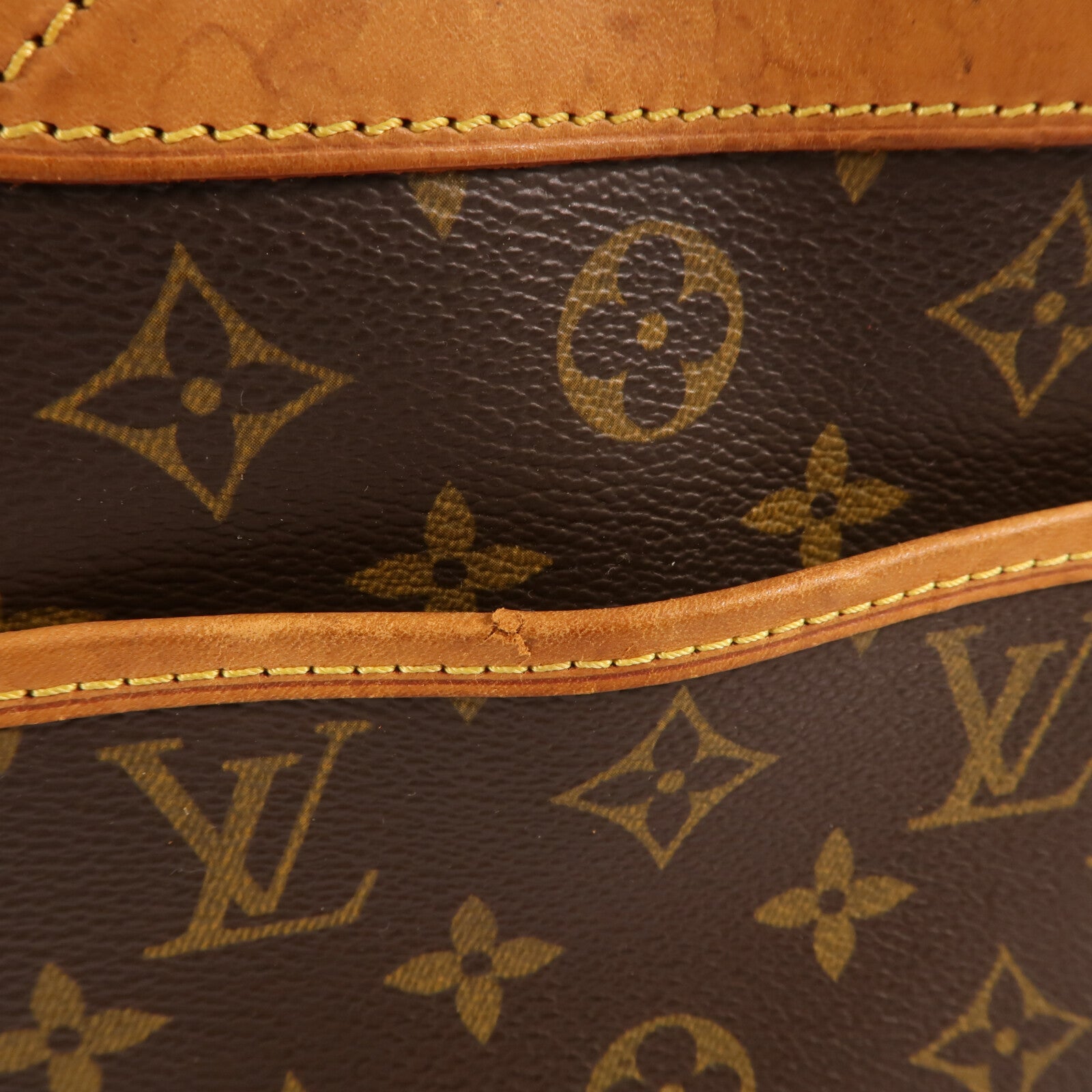 LOUIS VUITTON Monogram Trouville金扣手挽袋