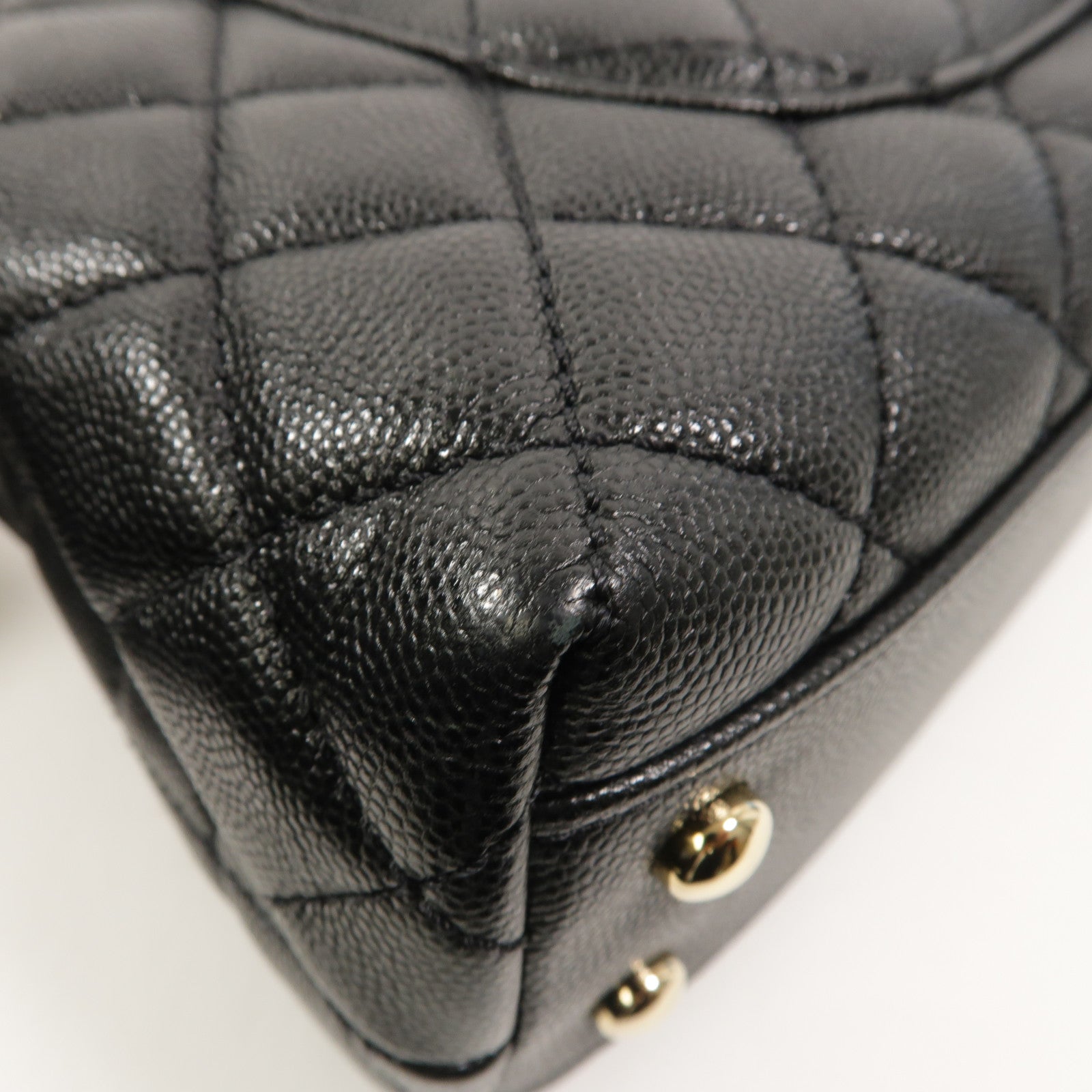 CHANEL 牛皮皮革Coco Handle Small鏈帶手挽肩背兩用袋