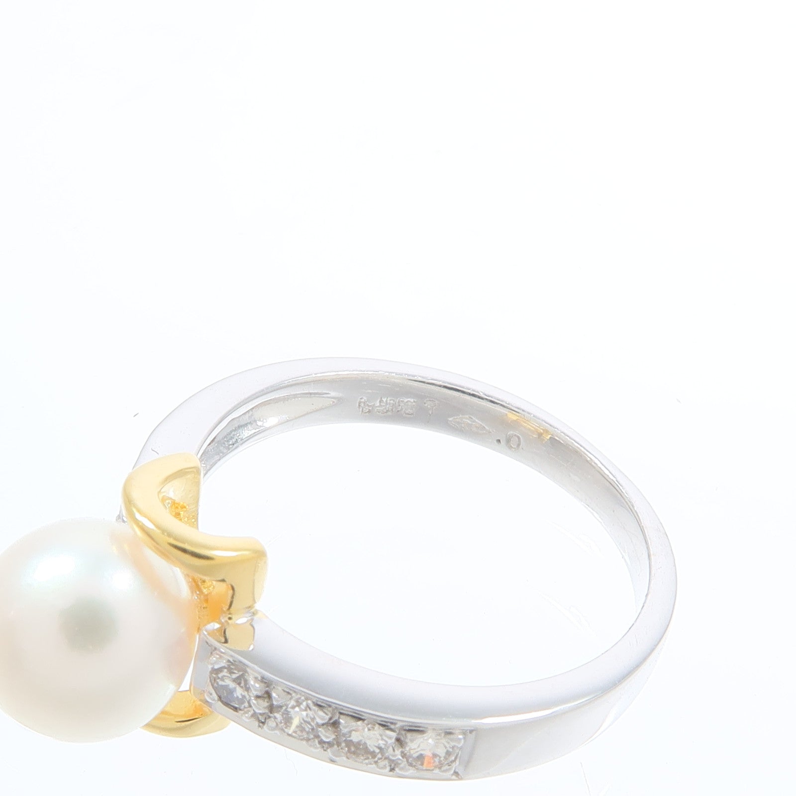JEWELRY 18K白金Pearl Ring珍珠戒指