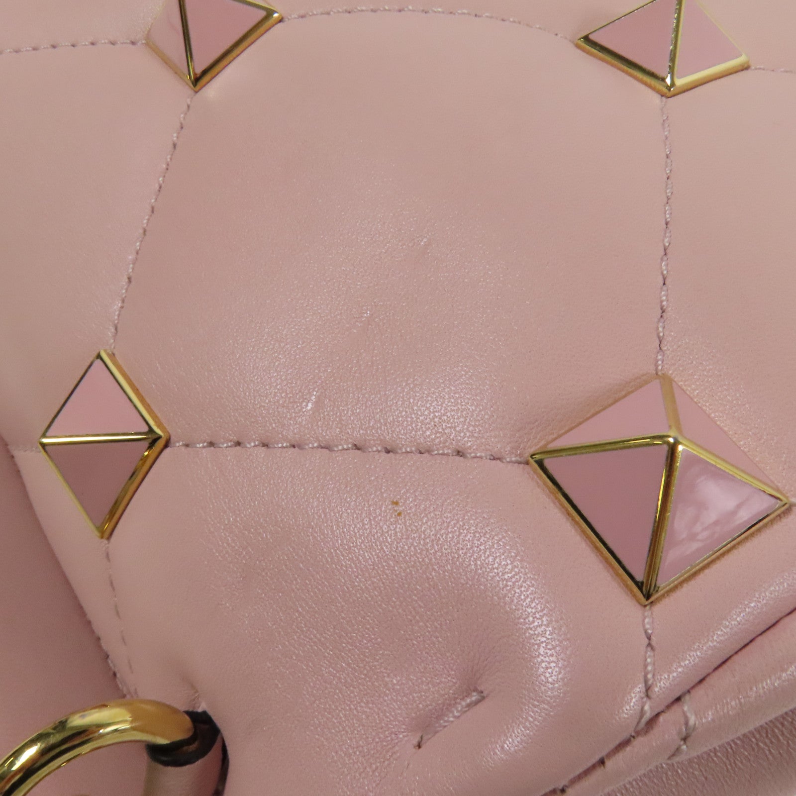 Valentino 【激減優惠】羊皮皮革Rockstud金扣手挽肩背兩用袋